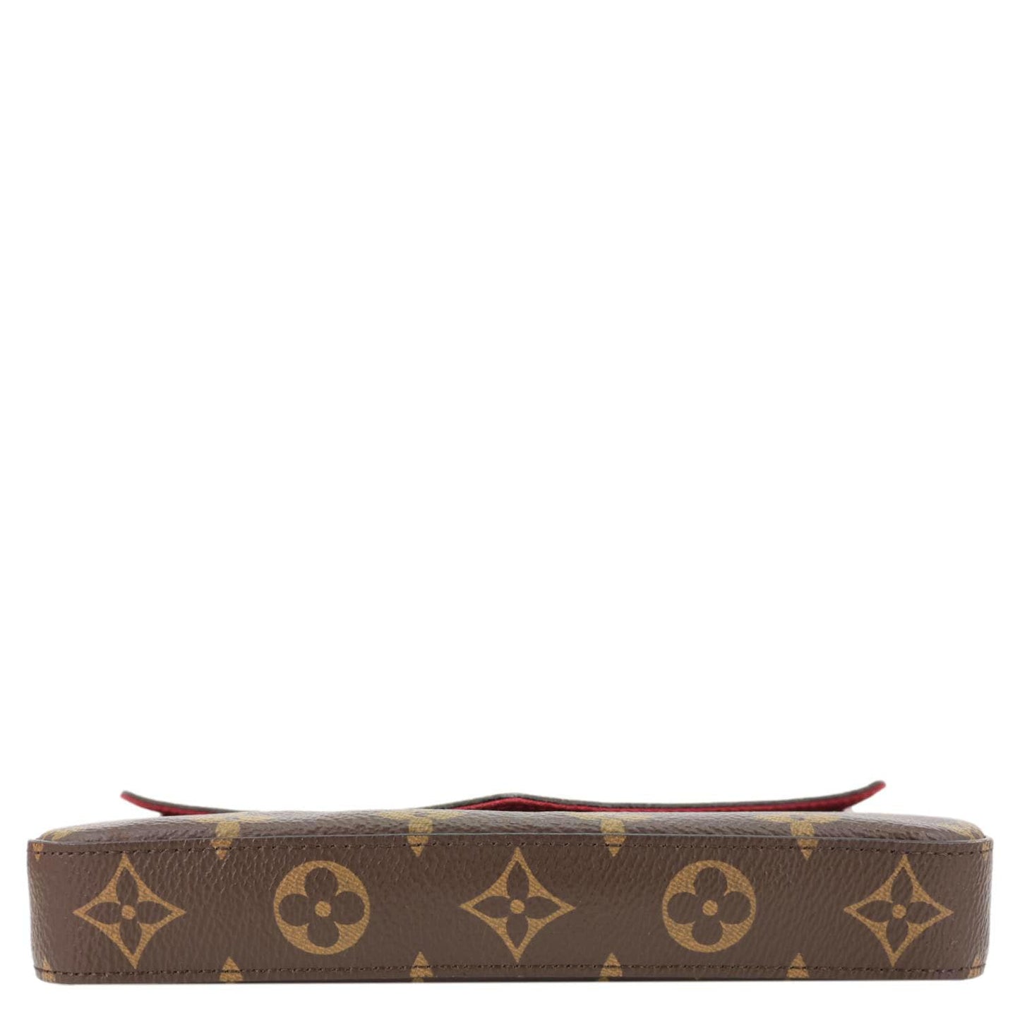 Louis Vuitton Felicie Pochette Monogram Canvas Crossbody Bag Brown
