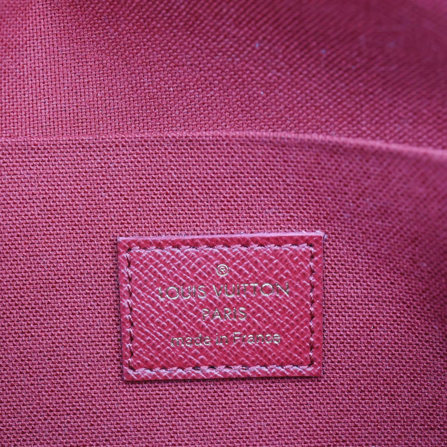 Louis Vuitton Felicie Pochette Monogram Canvas Crossbody Bag Brown