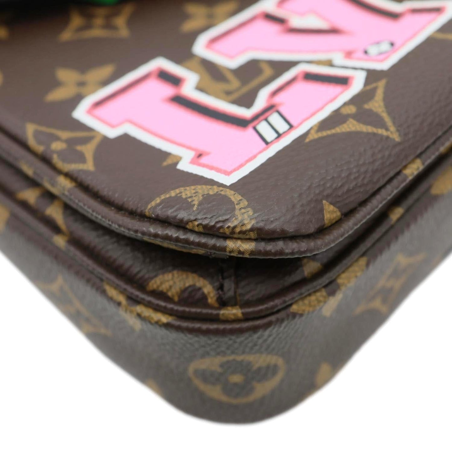 LOUIS VUITTON Metis Pochette Patches Monogram Canvas Crossbody Bag Brown