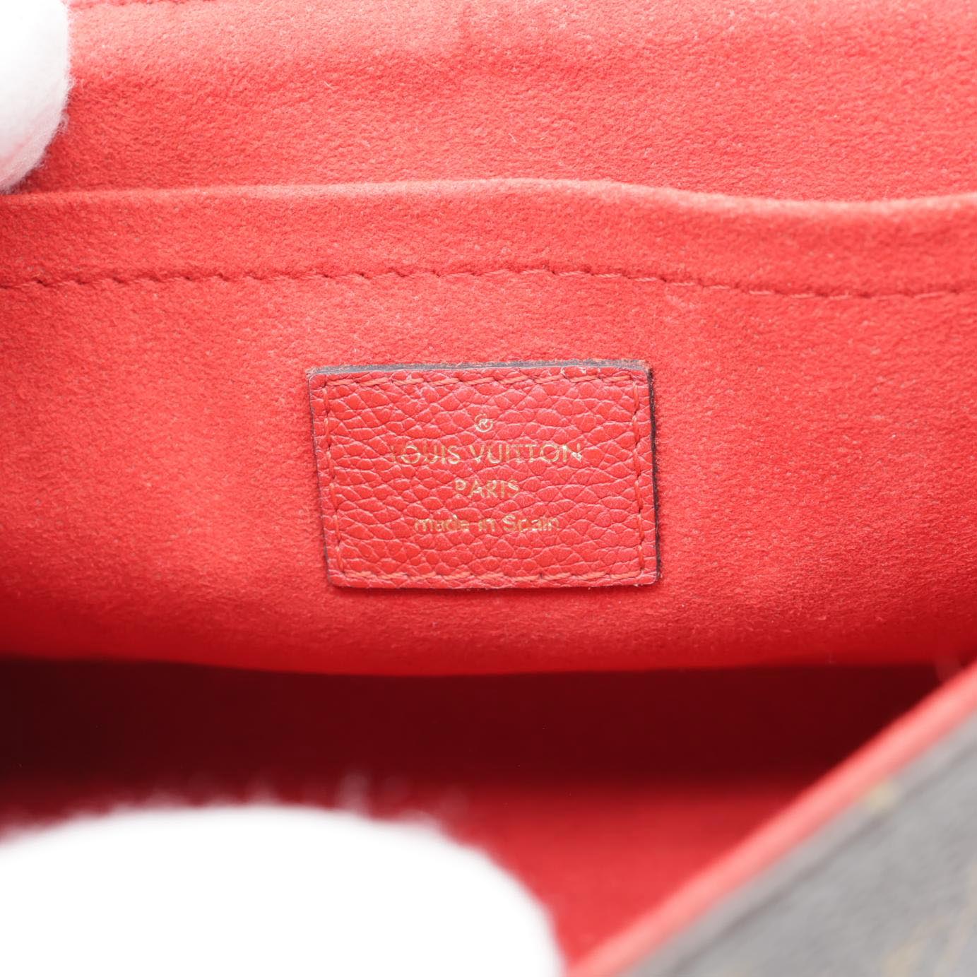 LOUIS VUITTON Saint Placide Monogram Canvas Crossbody Bag Cerise