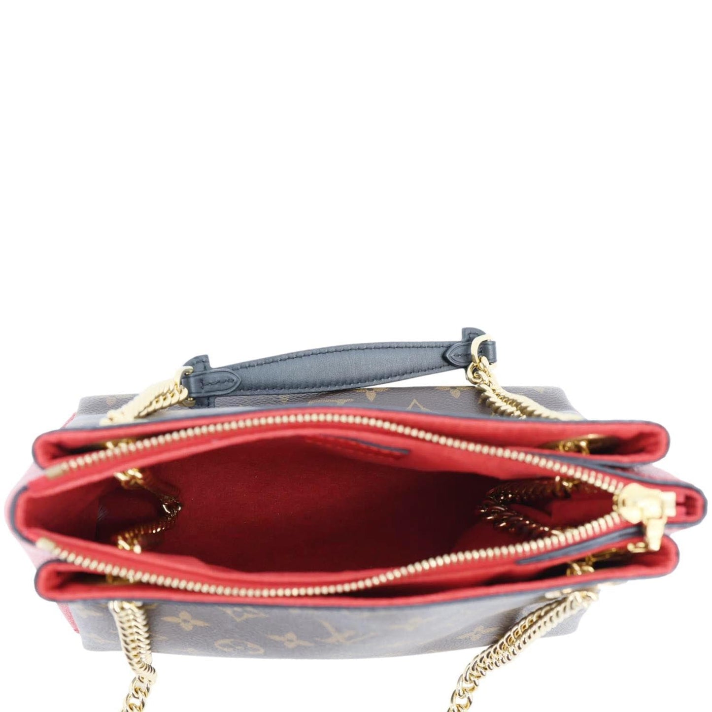 LOUIS VUITTON Surene BB Monogram Canvas Shoulder Bag Red
