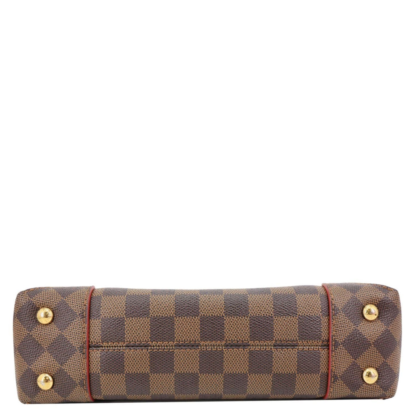 LOUIS VUITTON Caissa Damier Ebene Chain Clutch Shoulder Bag Brown