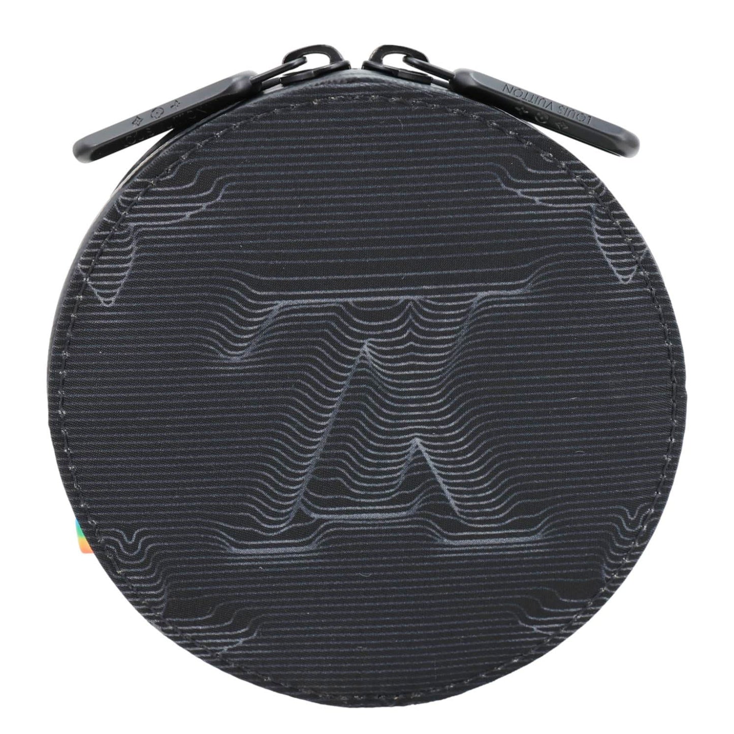 LOUIS VUITTON 2054 Expandable Polochon Nylon Shoulder Bag Black