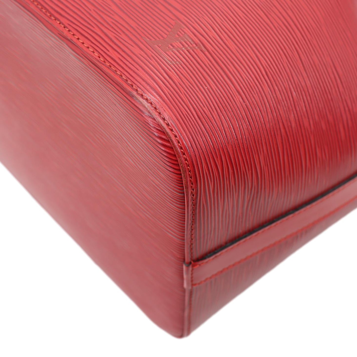 LOUIS VUITTON Petite Noe Epi Leather Shoulder Bag Red