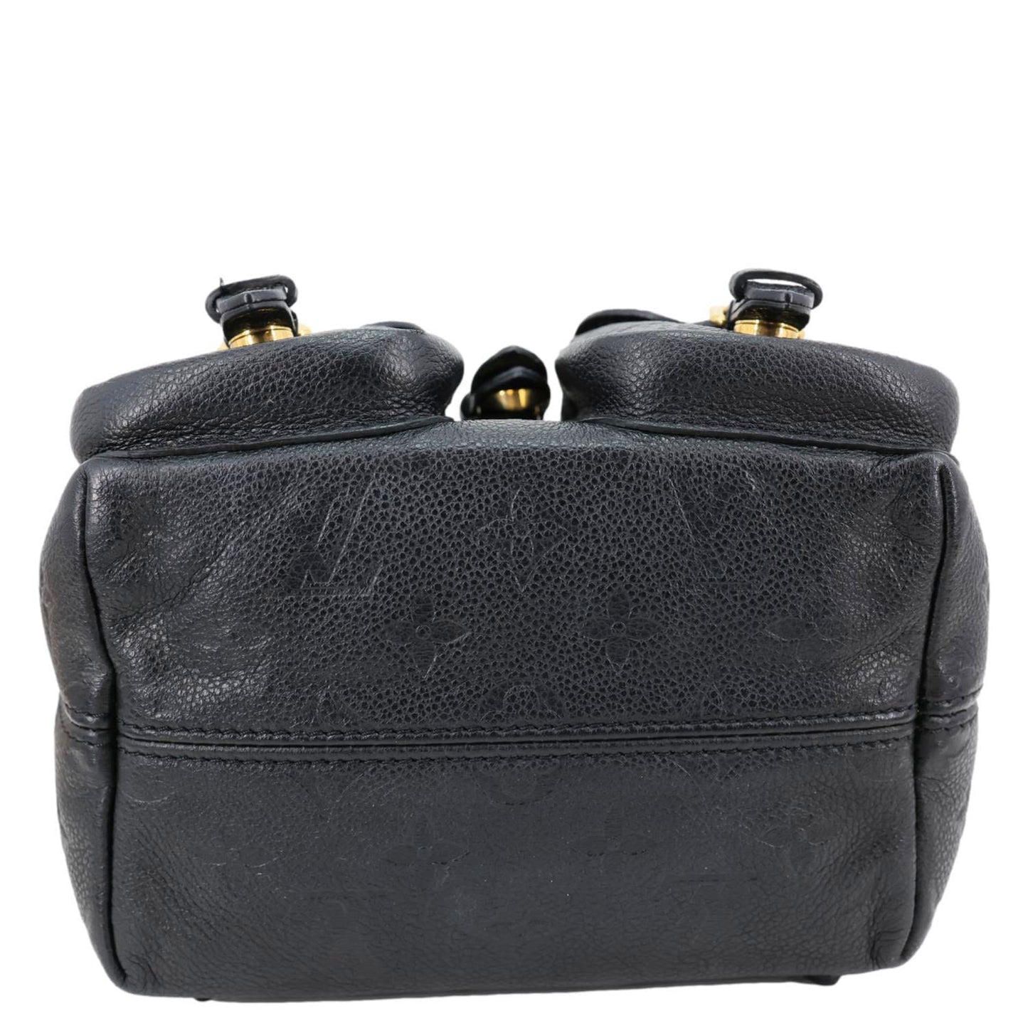 LOUIS VUITTON Backup Monogram Empreinte Leather Backpack Black