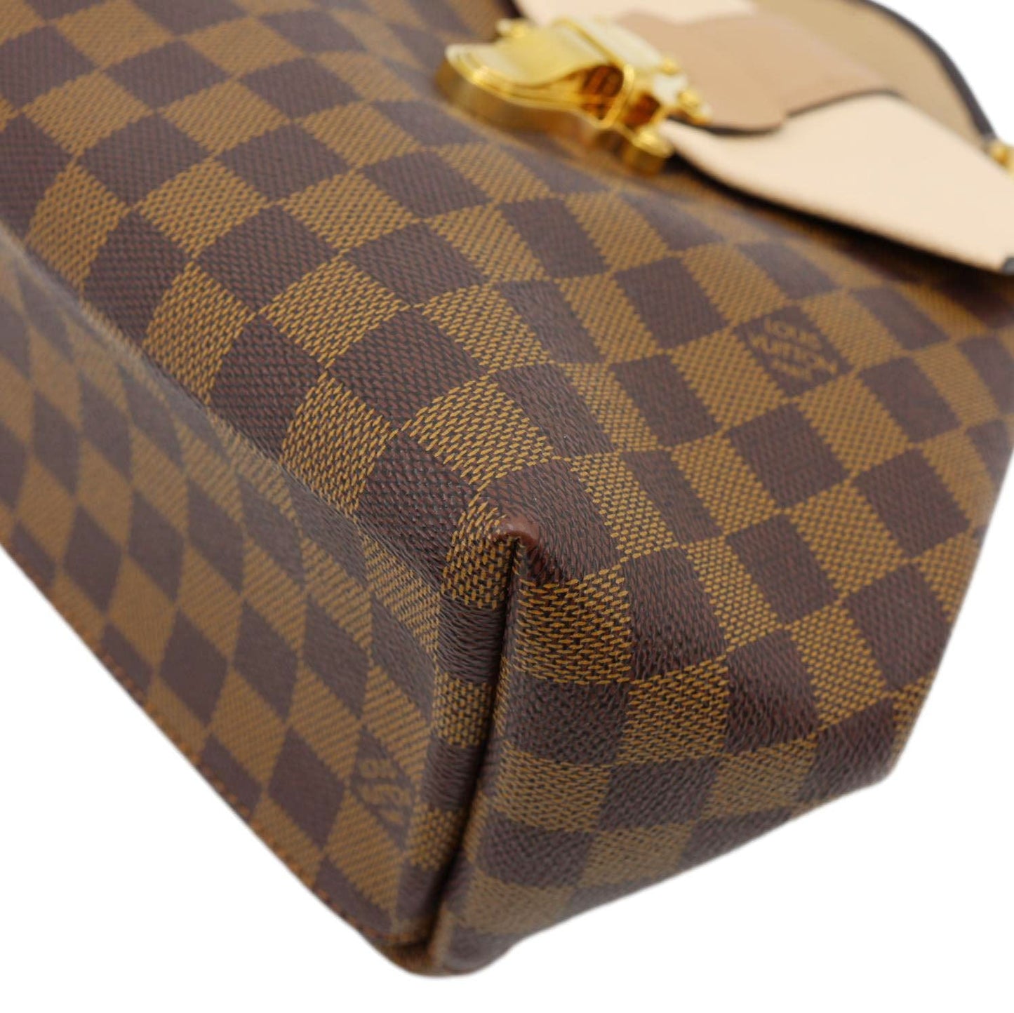 LOUIS VUITTON Clapton Damier Ebene Backpack Bag Beige