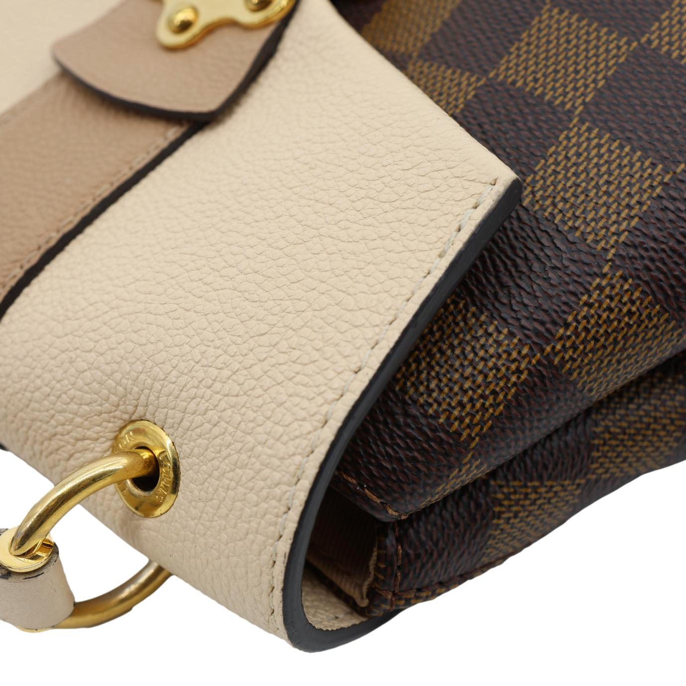 LOUIS VUITTON Clapton Damier Ebene Backpack Bag Beige