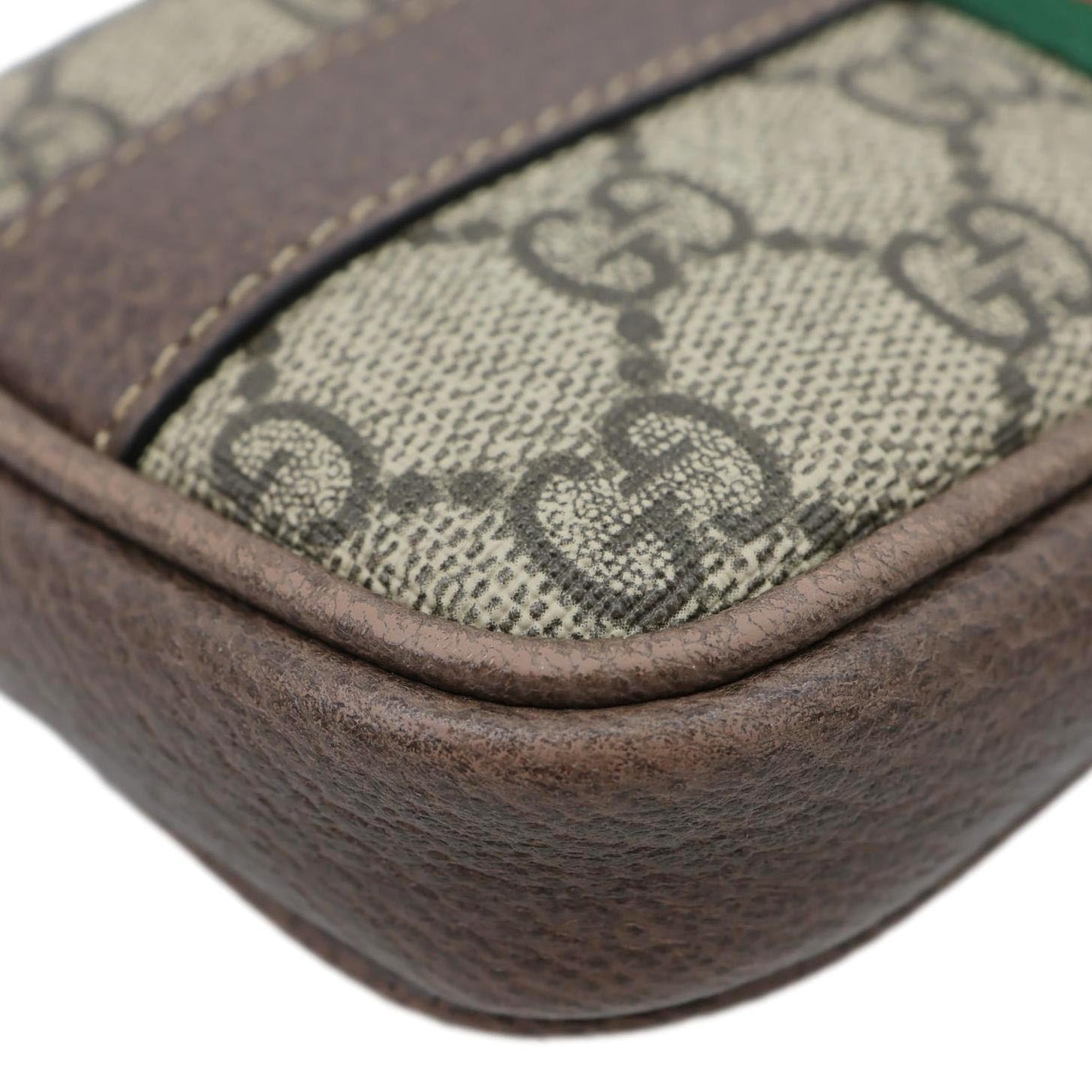 GUCCI Web Ophidia GG Supreme Canvas Belt Bag Beige 519308
