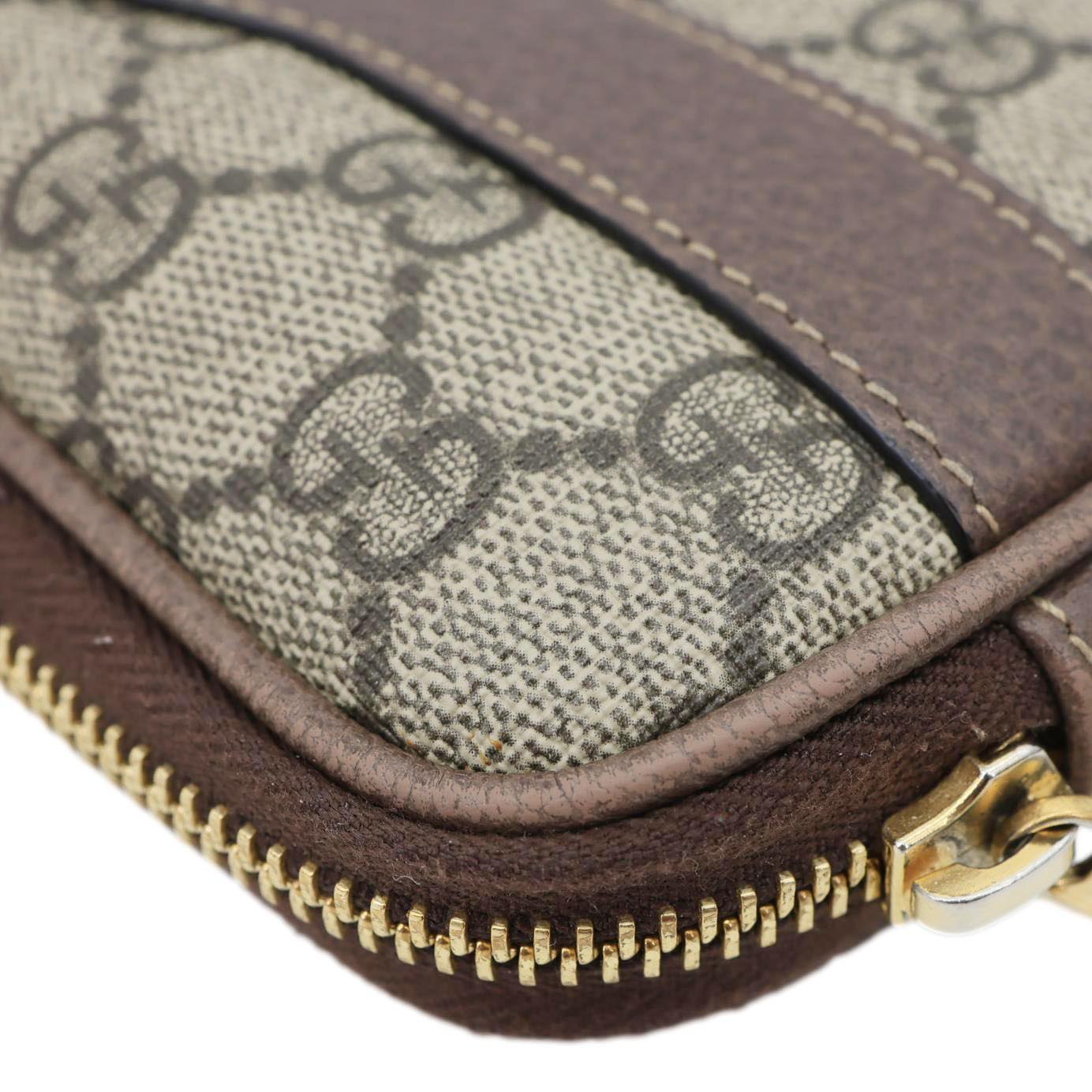 GUCCI Web Ophidia GG Supreme Canvas Belt Bag Beige 519308