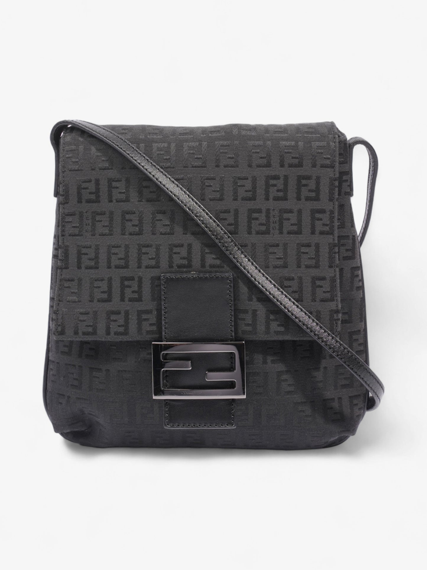 Fendi Luxury Zucchino Black Handbag