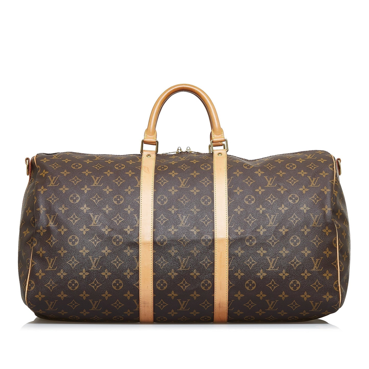 LOUIS VUITTON Monogram Keepall Bandouliere 55 Travel Bag