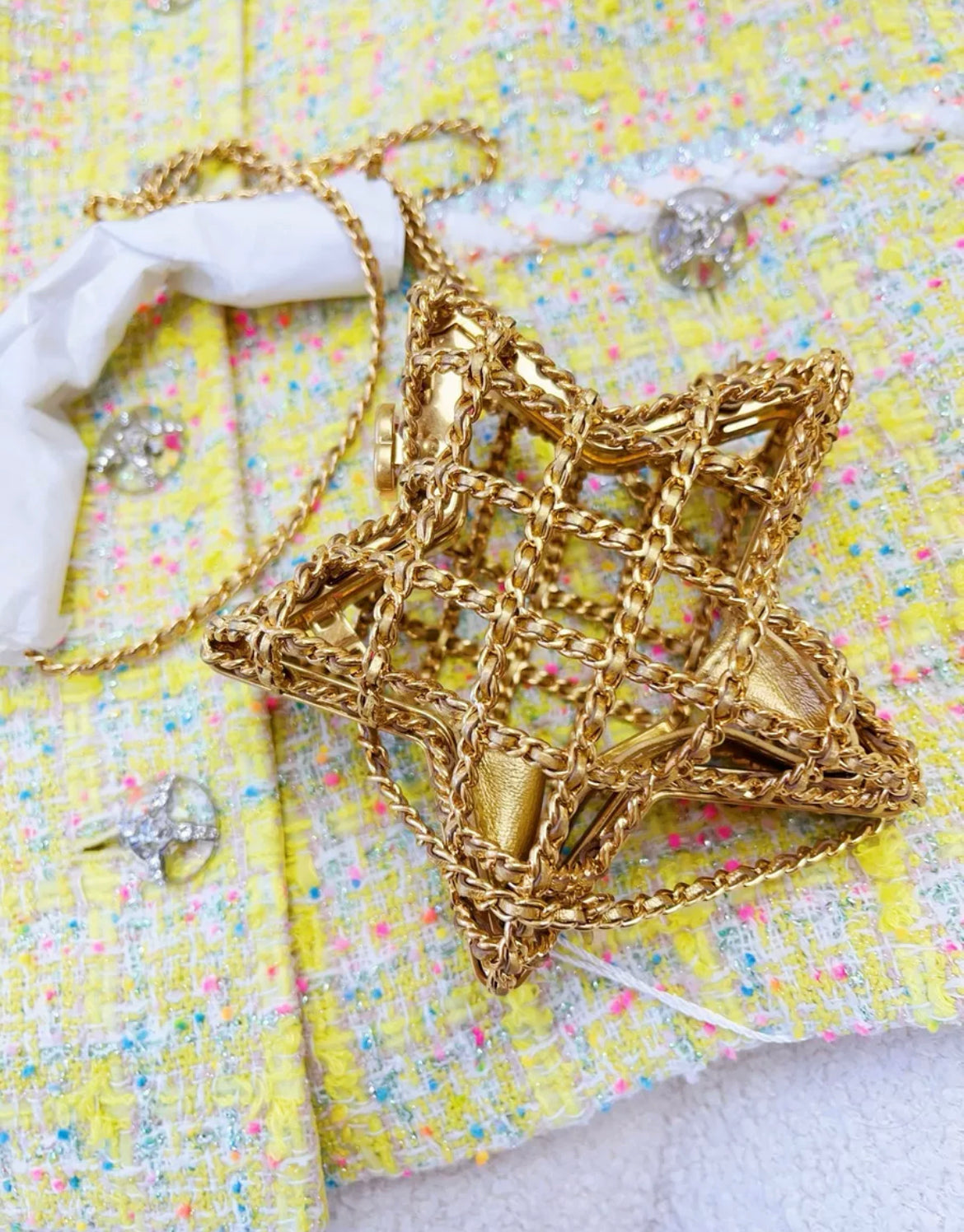 Chanel Luxury Leather Gold Handbag Style 7
