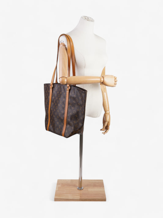 Louis Vuitton Sac Shopping Brown Coated Canvas