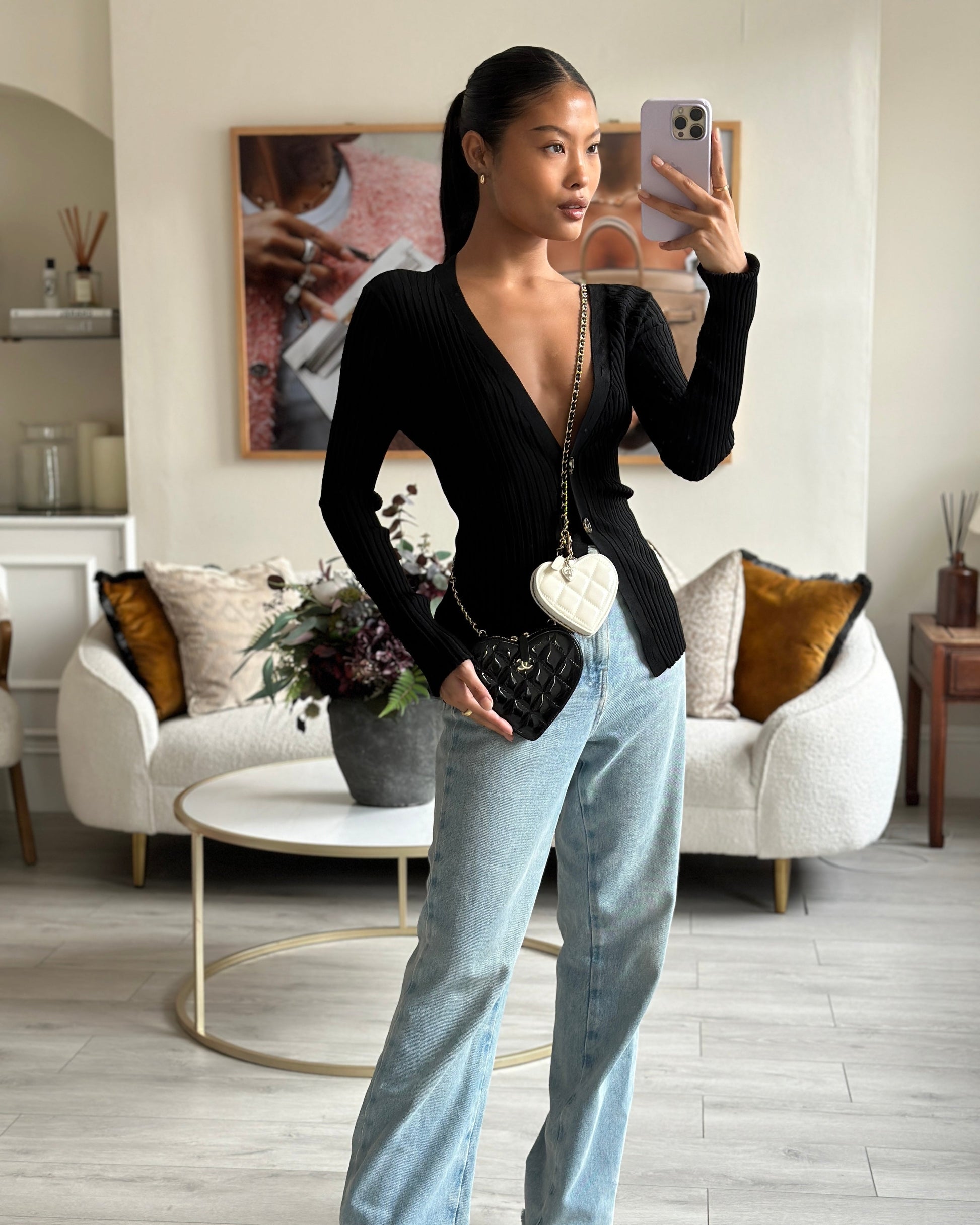 Chanel Heart Clutch - Almora Bags