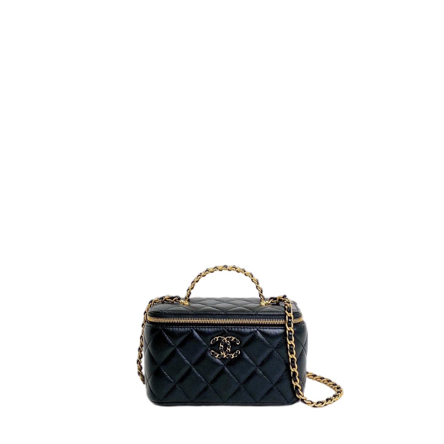 Chanel VANITY WITH CHAIN TOP HANDLE Handbag - Rovelle Bags