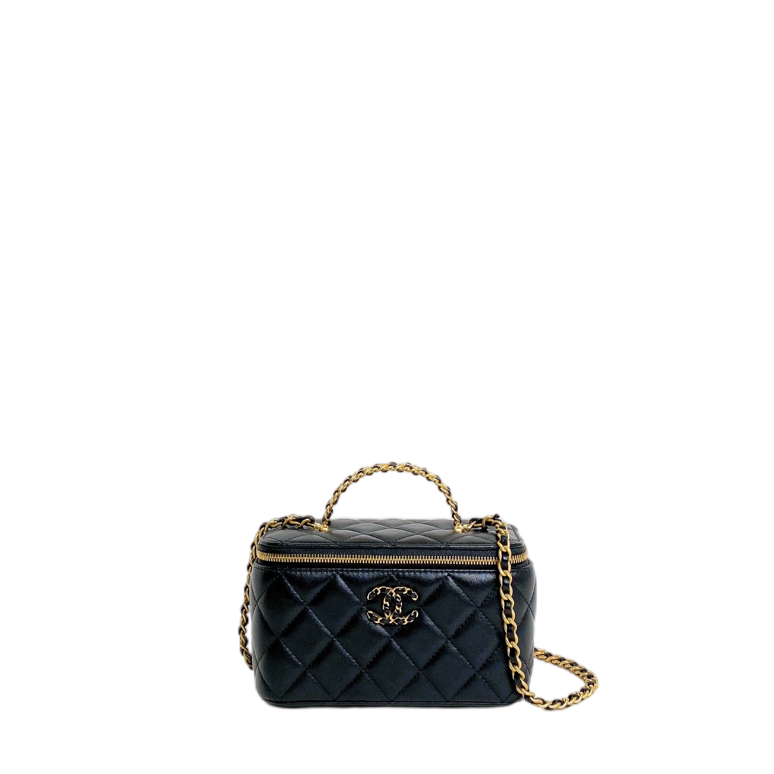 Chanel VANITY WITH CHAIN TOP HANDLE Handbag - Rovelle Bags