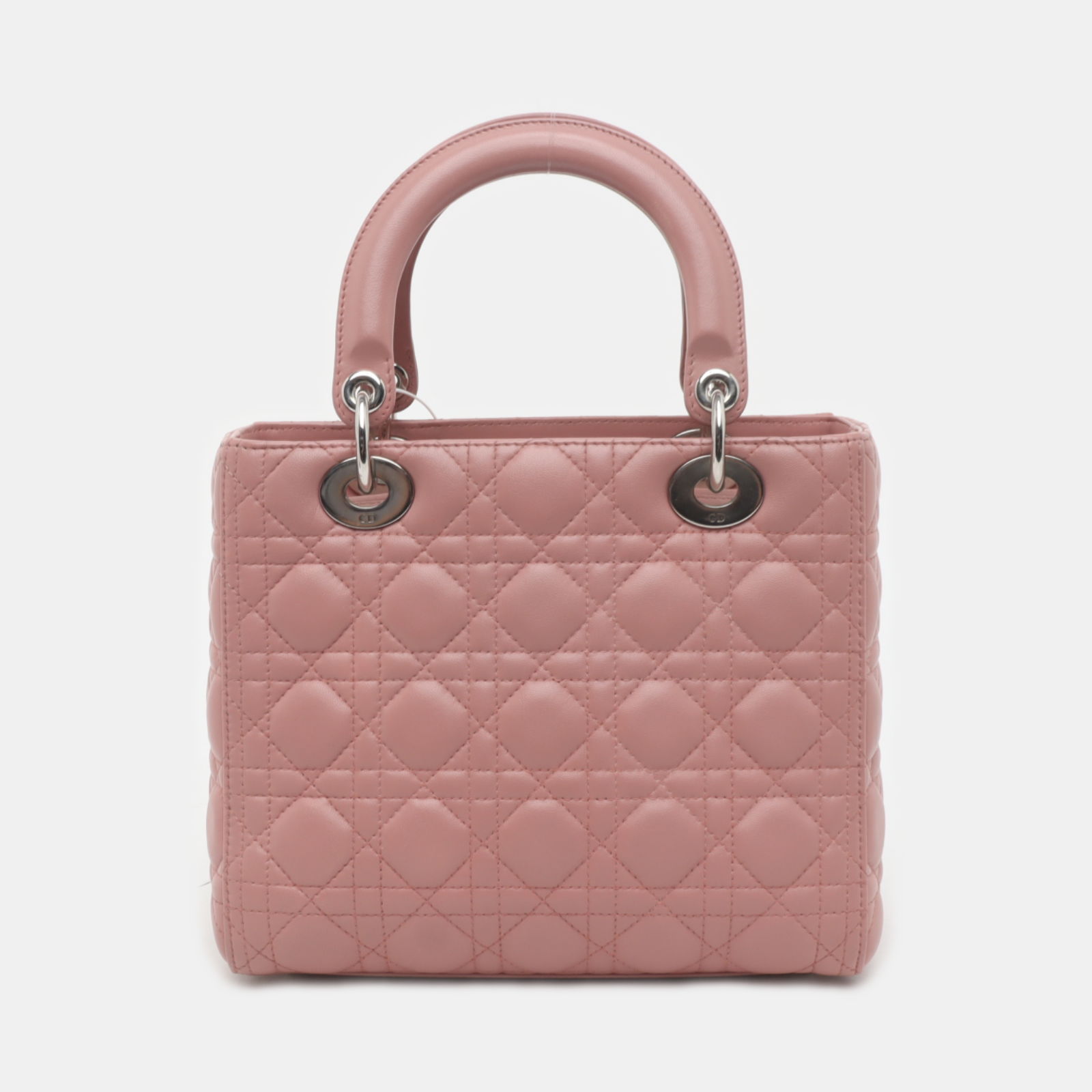 Lady Dior Medium Handbag Lipstick Pink Cannage Leather Gold Hardware