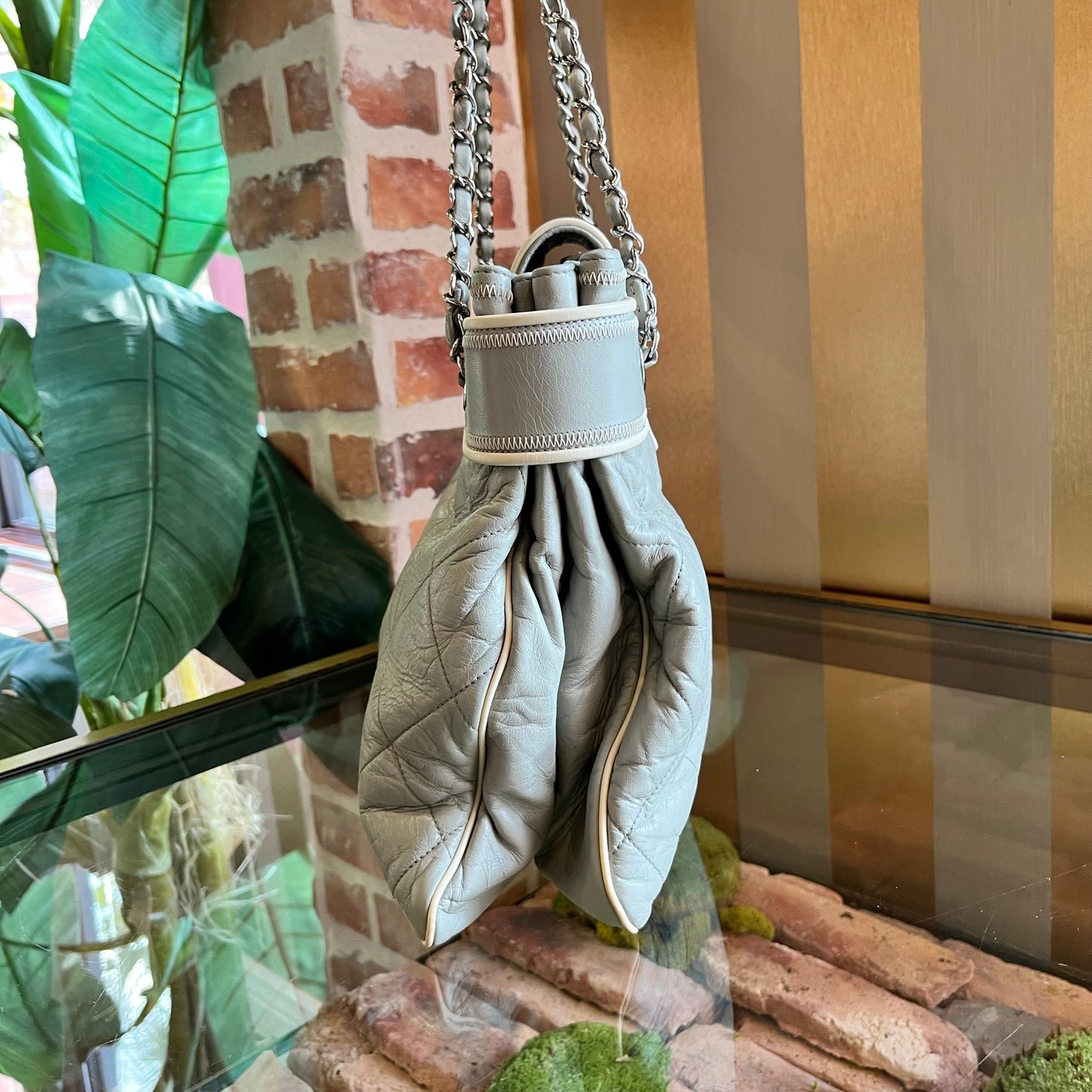 Chanel Reissue Accordion Gray Tote Bag - Rovelle Bags