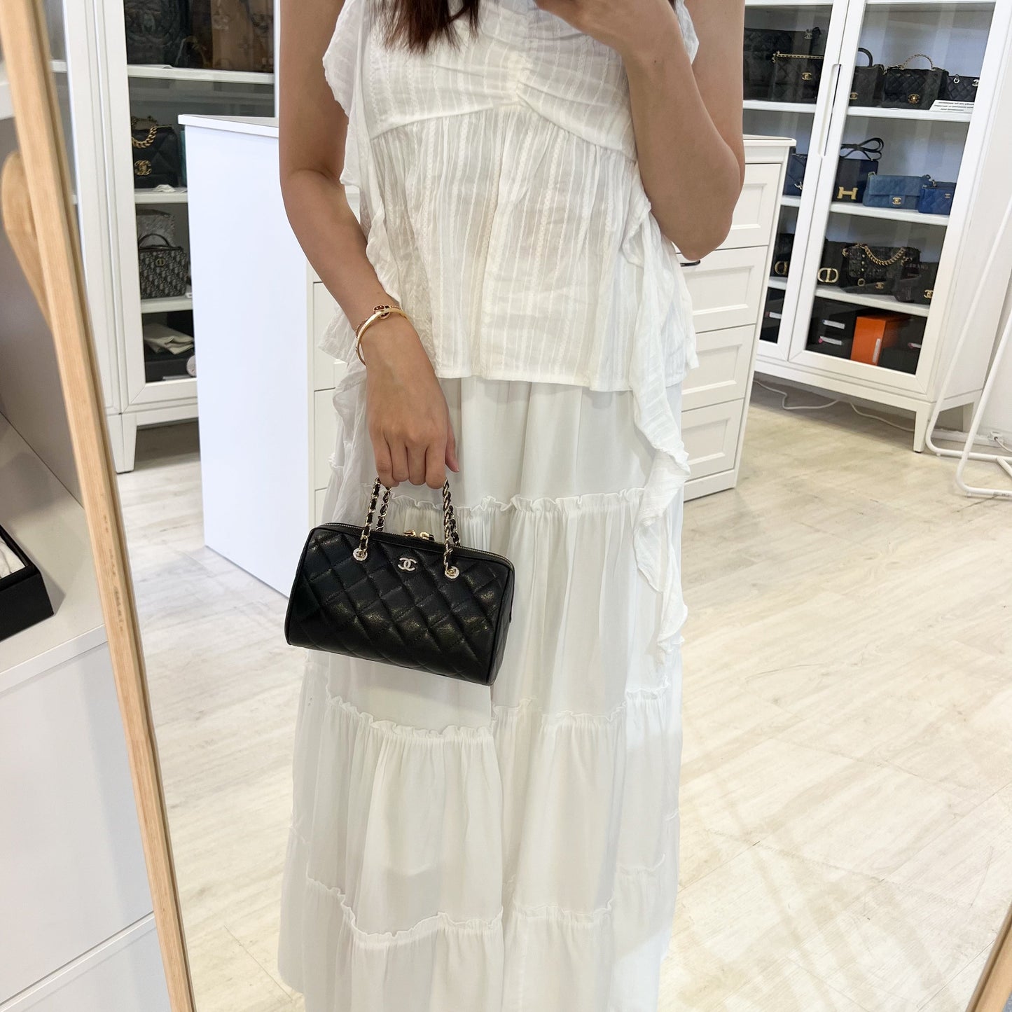 Chanel 25P Bowling Handbag - Rovelle Bags