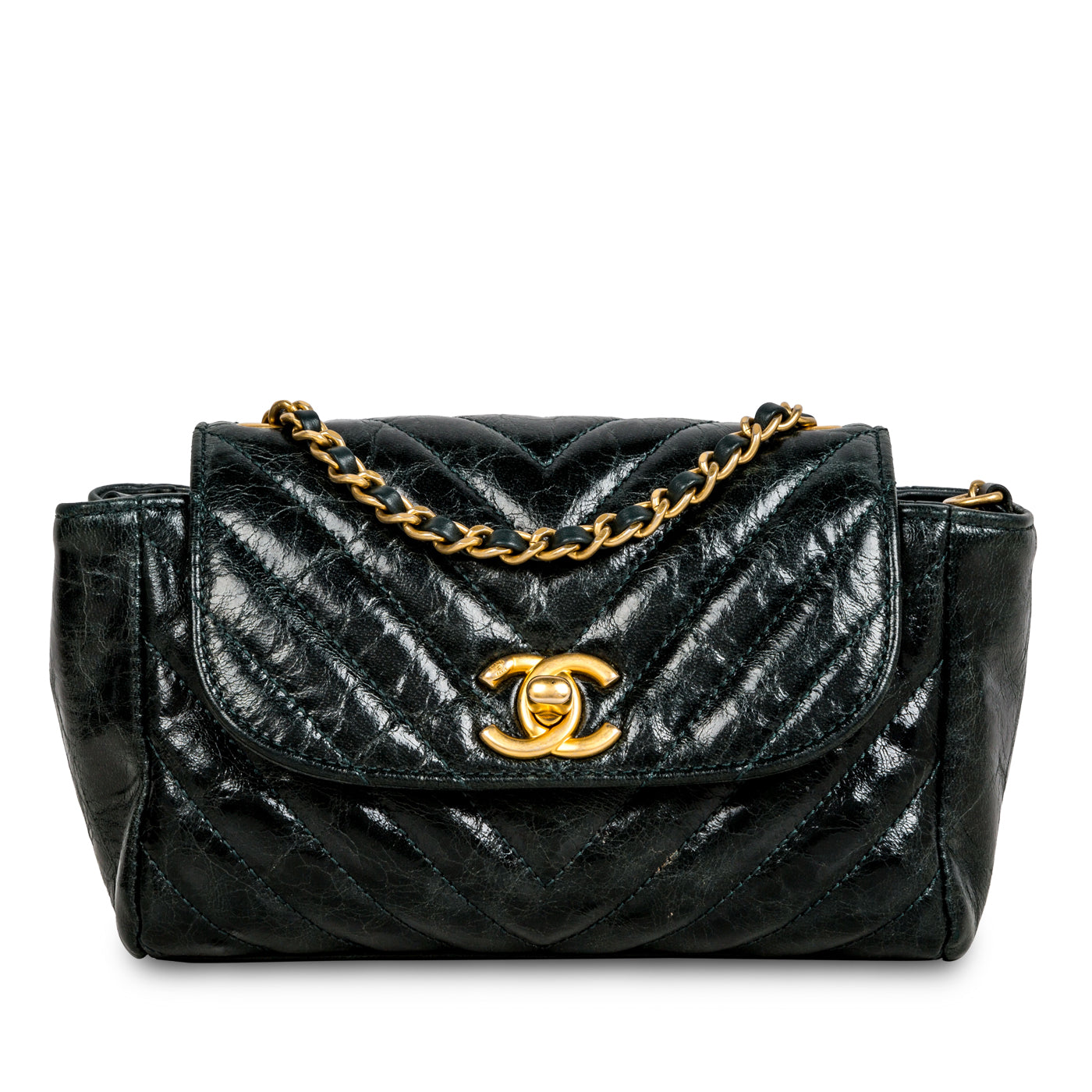 Chanel Classic Flap Calfskin Gold Crossbody Calfskin