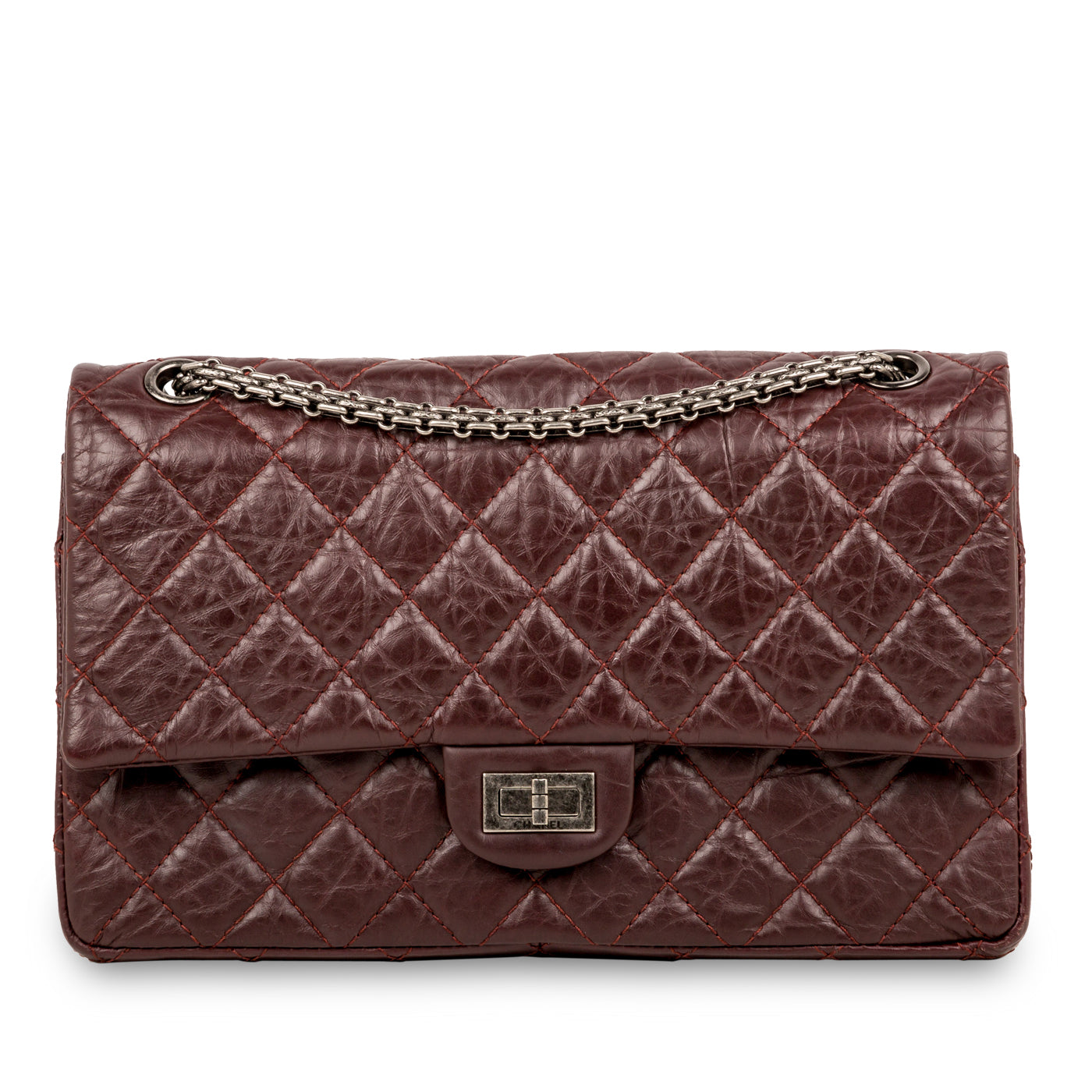 Chanel Classic Flap Calfskin Beige Shoulder Bag Calfskin