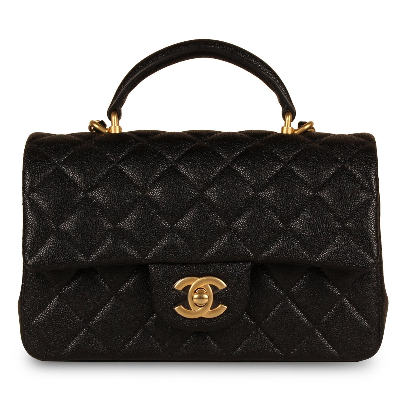 Chanel Classic Flap Caviar Black Shoulder Bag Style 105