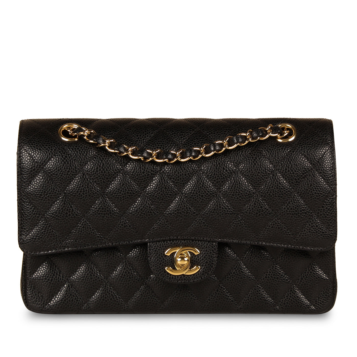 Chanel Classic Flap Caviar Black Shoulder Bag Style 80