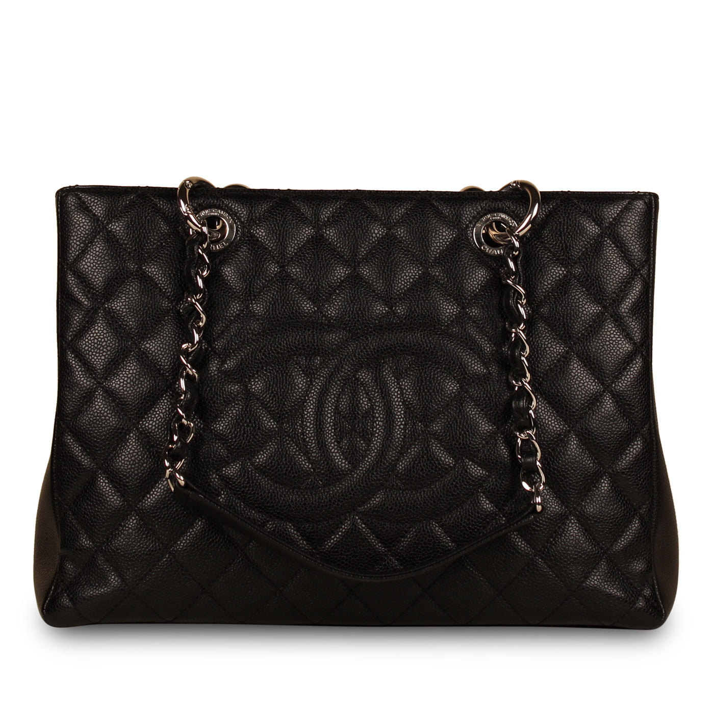 Chanel Timeless Caviar Black Tote Bag Style 22