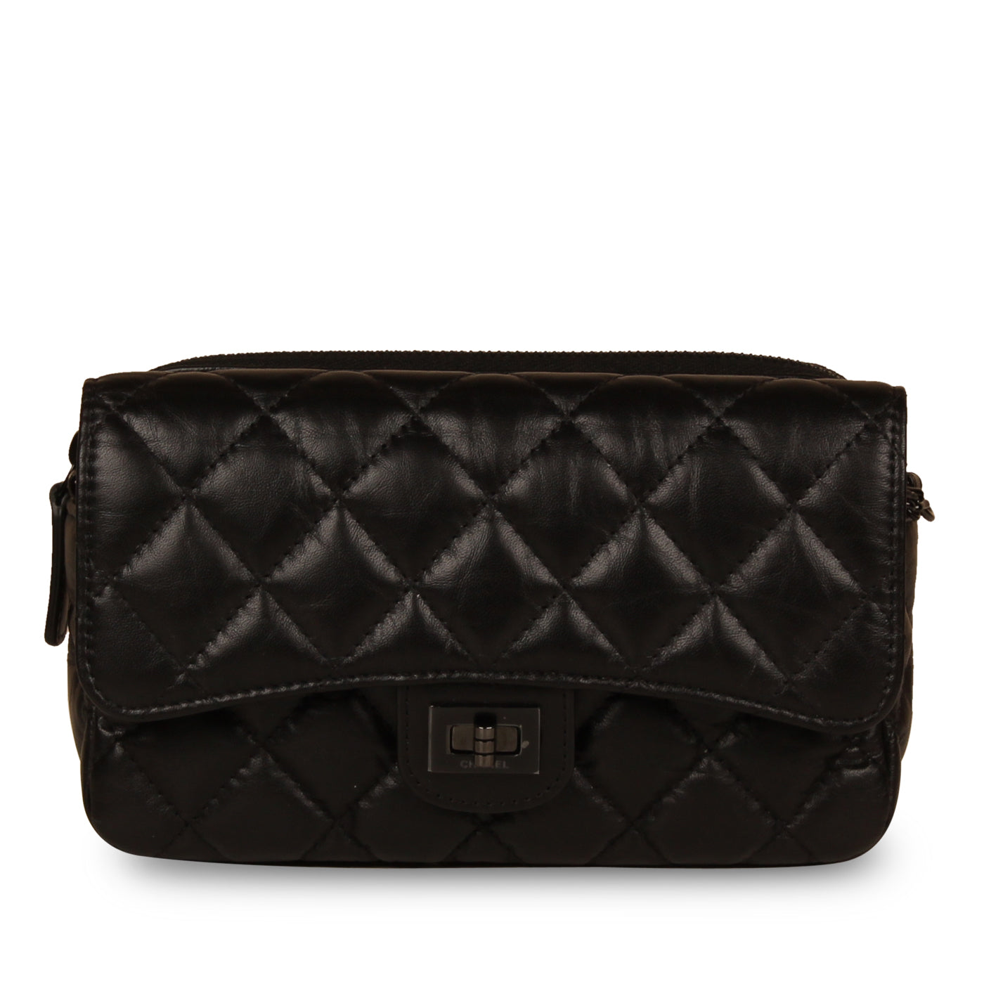 Chanel O-Case Re-Issue Crossbody - Black Calfskin