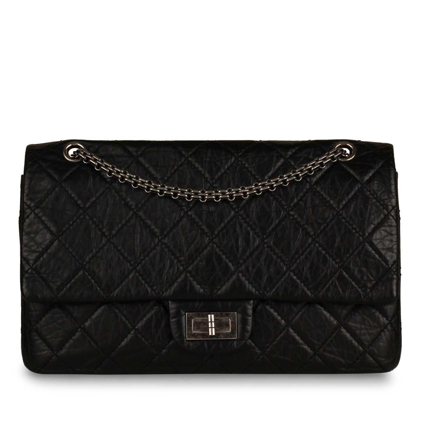 Chanel Classic Flap Calfskin Black Shoulder Bag Style 7