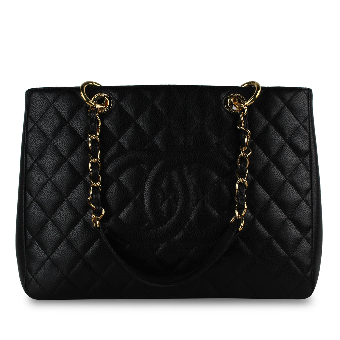 Chanel Timeless Caviar Black Tote Bag Style 18