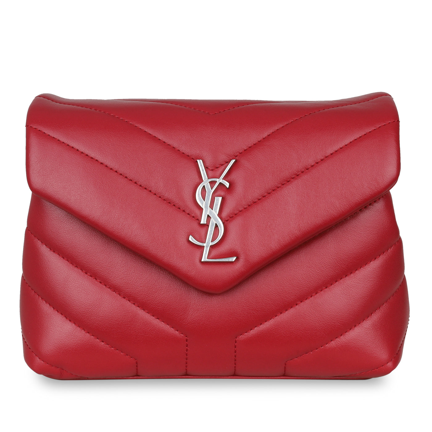 Saint Laurent Puffer Red Shoulder Bag Style 5