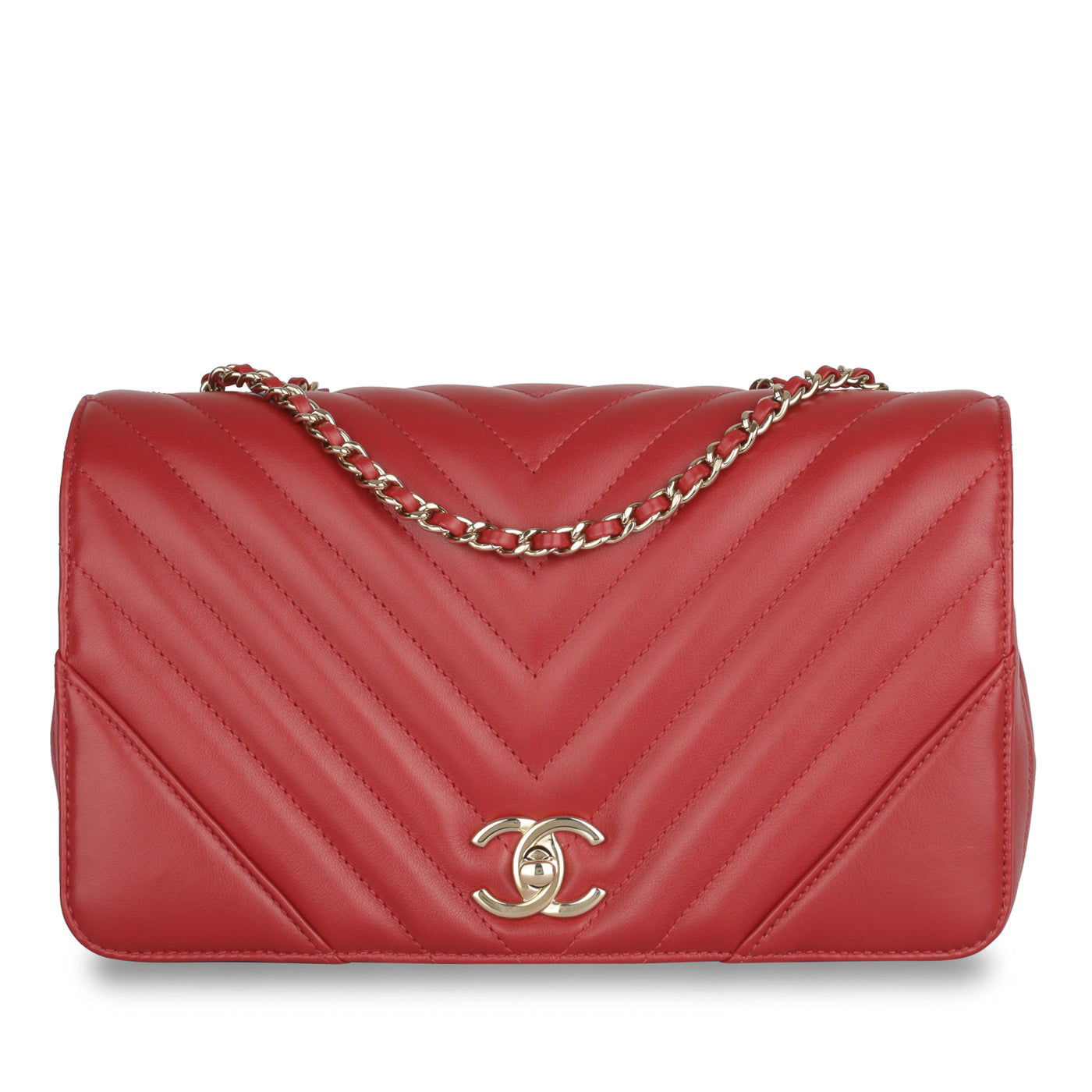 Chanel Classic Flap Calfskin Gold Shoulder Bag Style 5