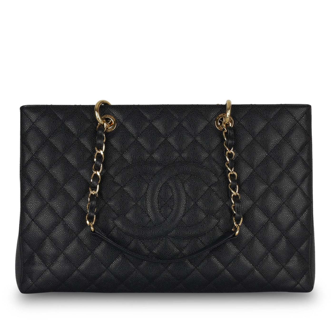 Chanel Timeless Caviar Black Tote Bag Style 17
