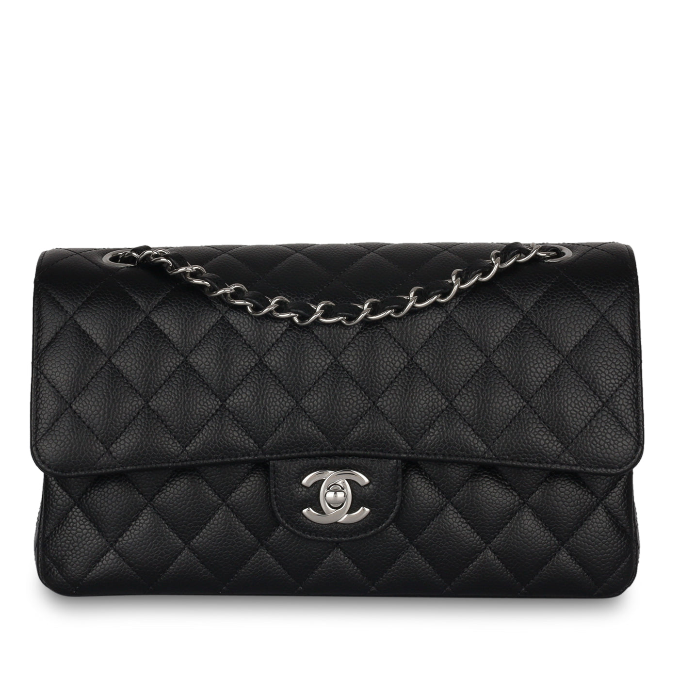 Chanel Classic Flap Caviar Black Shoulder Bag Style 78