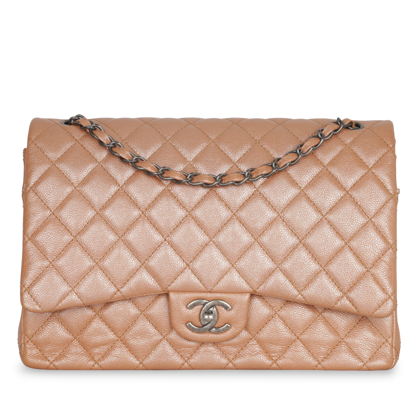 Chanel Classic Flap Caviar Tan Shoulder Bag Caviar