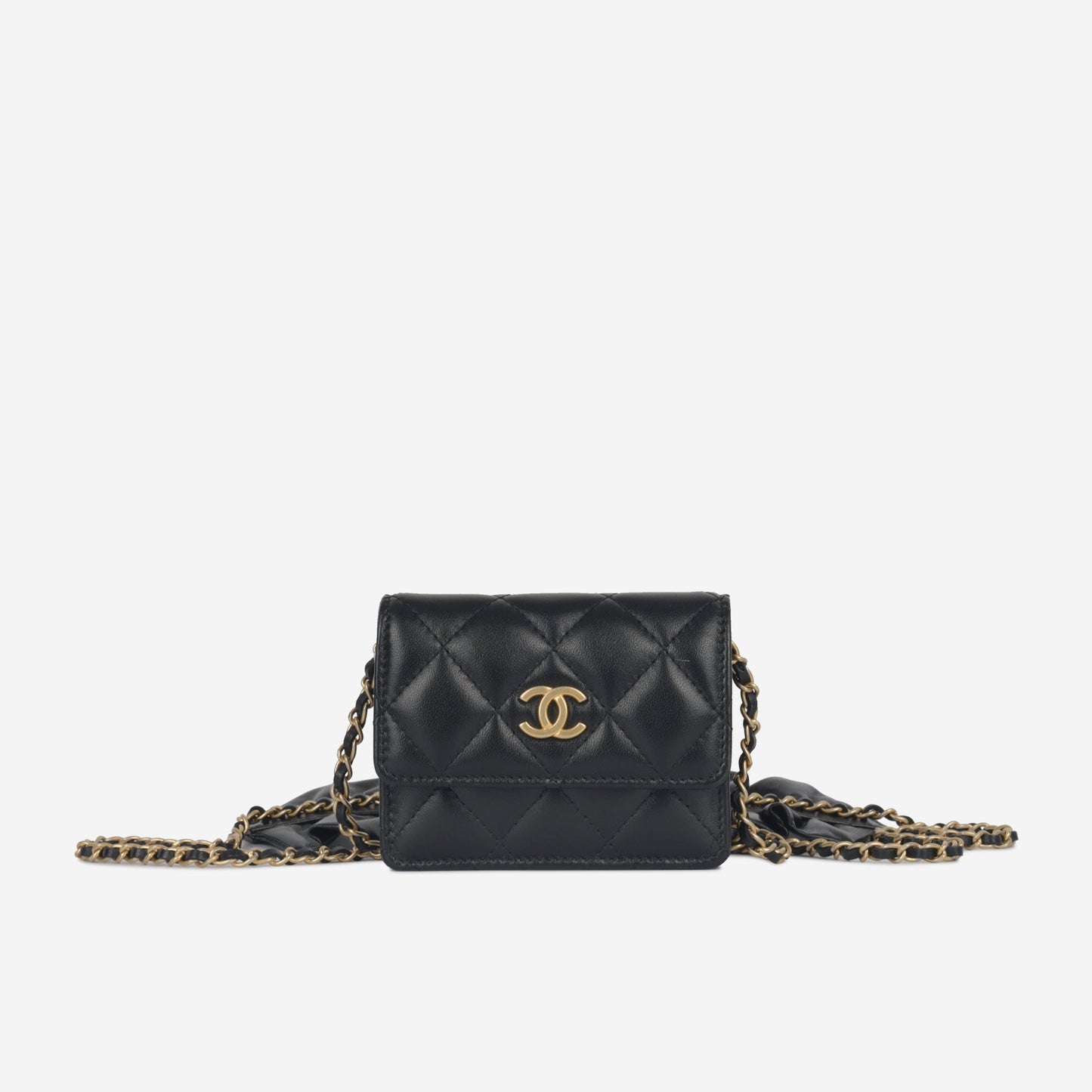 Chanel Luxury Lambskin Black Handbag Style 12