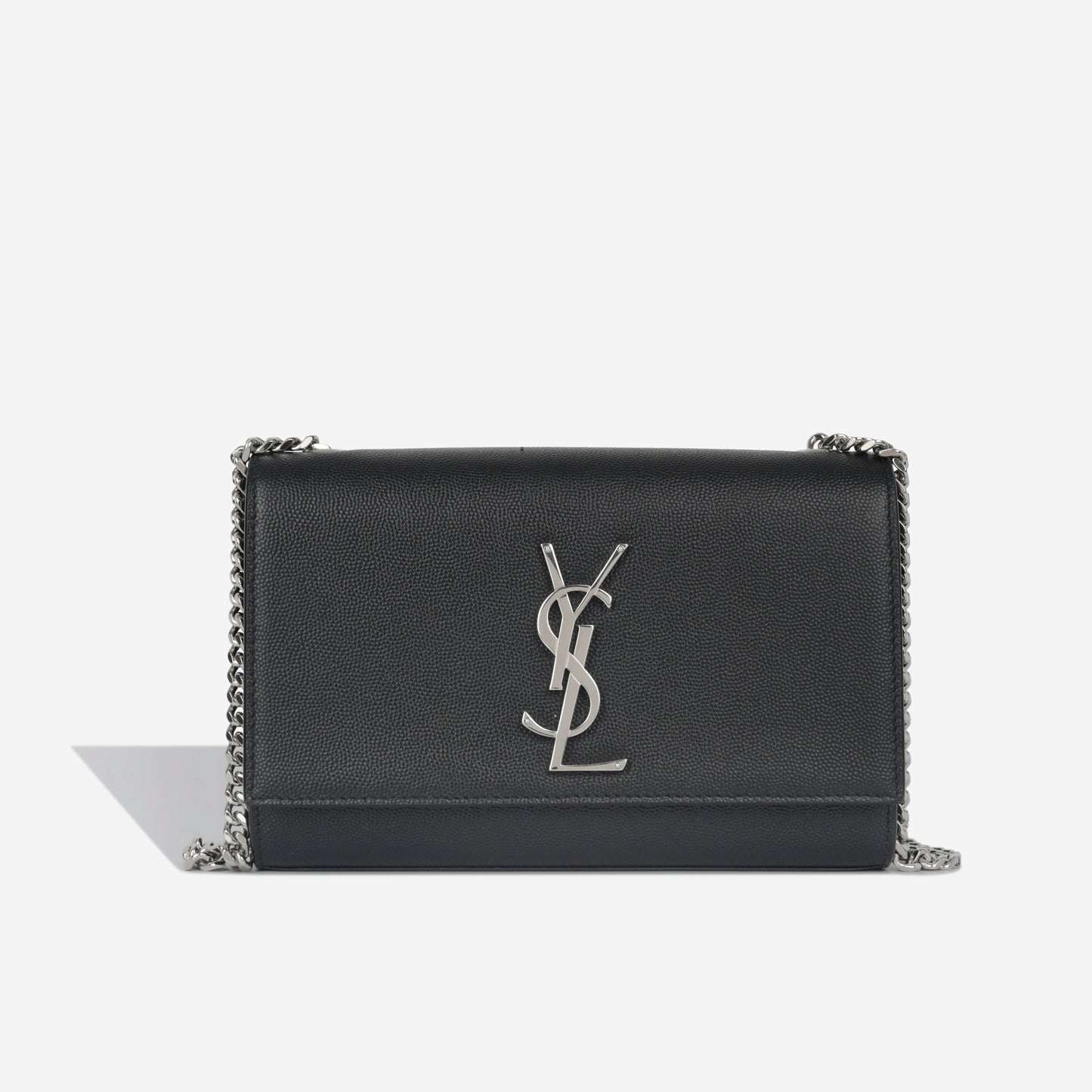 Saint Laurent Kate Leather Black Shoulder Bag Style 23