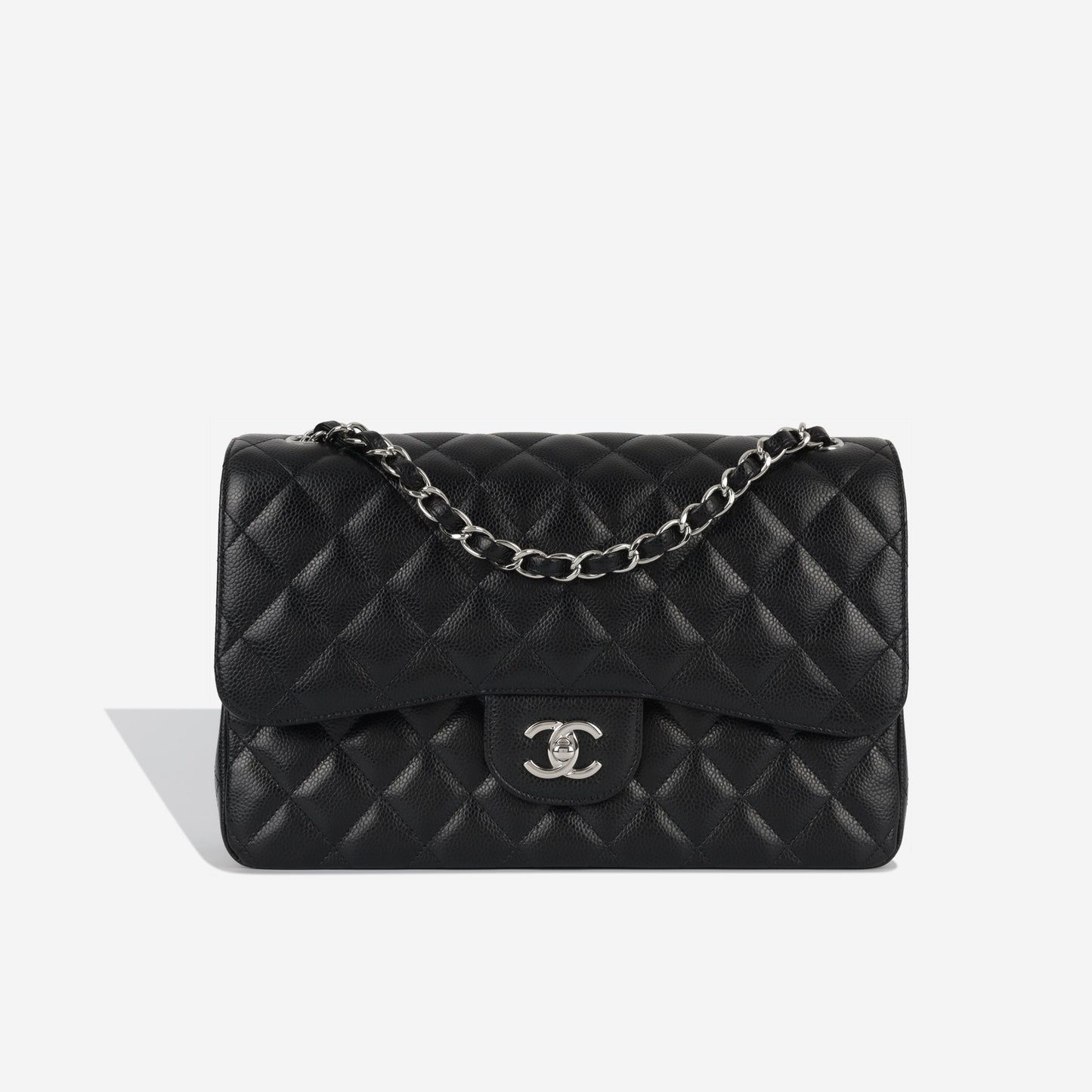 Chanel Classic Flap Caviar Black Shoulder Bag Style 10