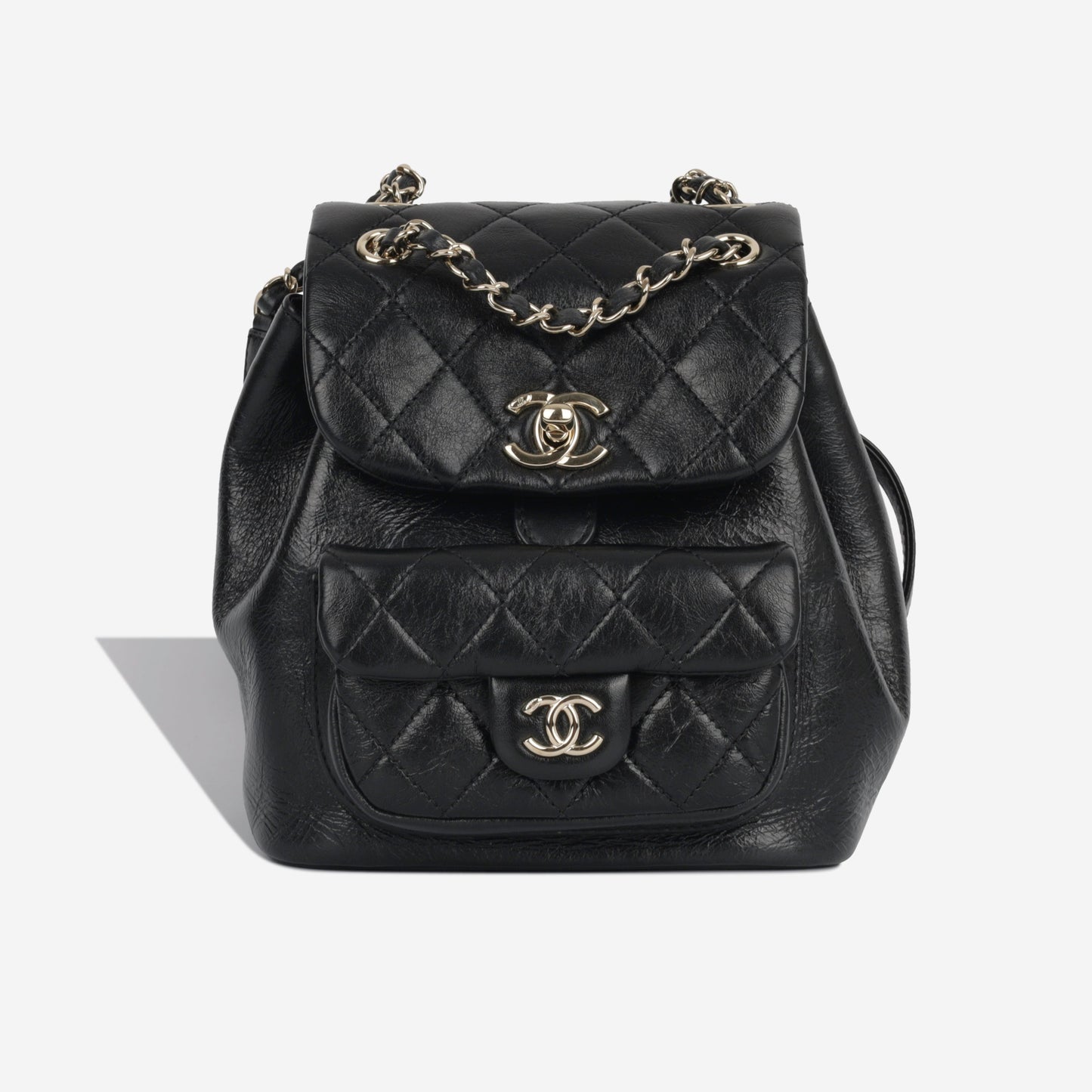 Chanel Calfskin Black Backpack