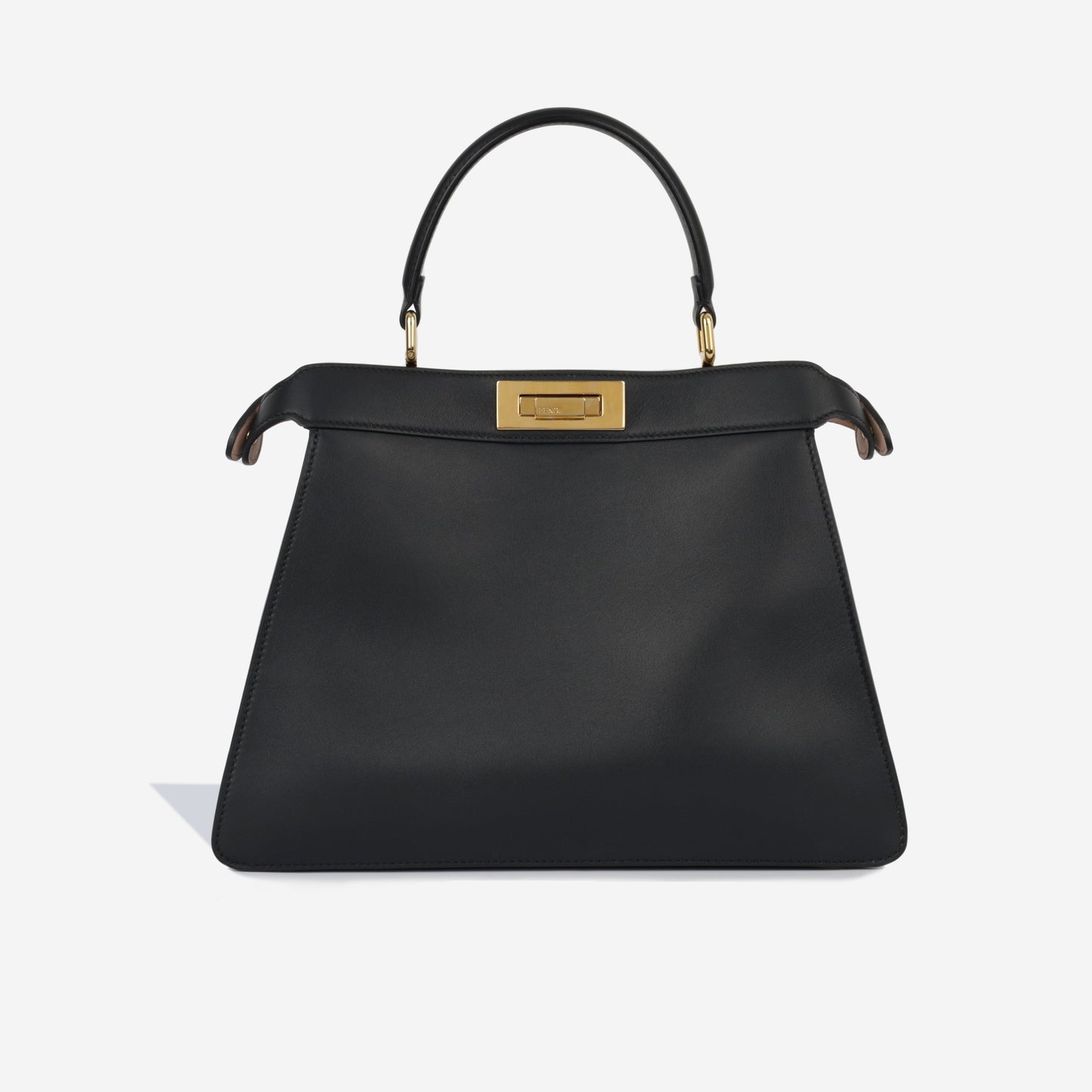 Fendi Peekaboo Lambskin Black Handbag