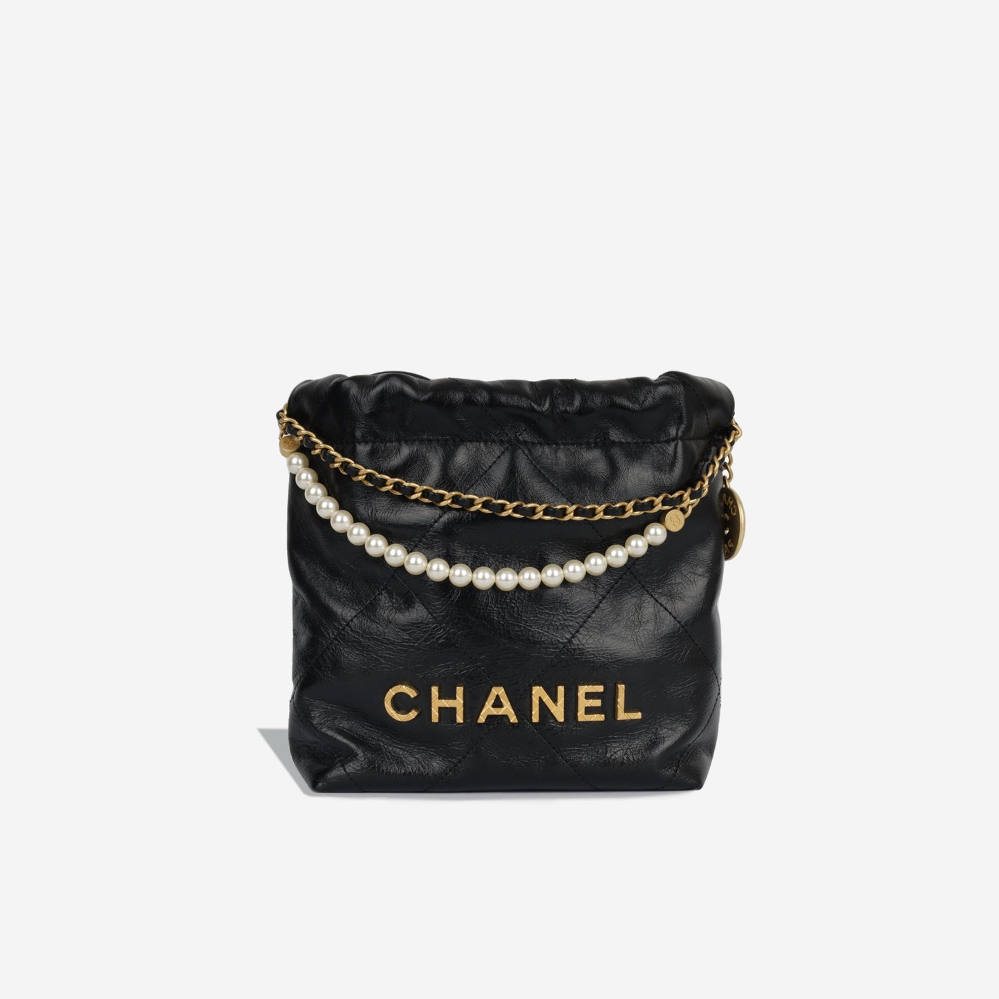 Chanel Chanel 22 Calfskin Black Shoulder Bag Style 4