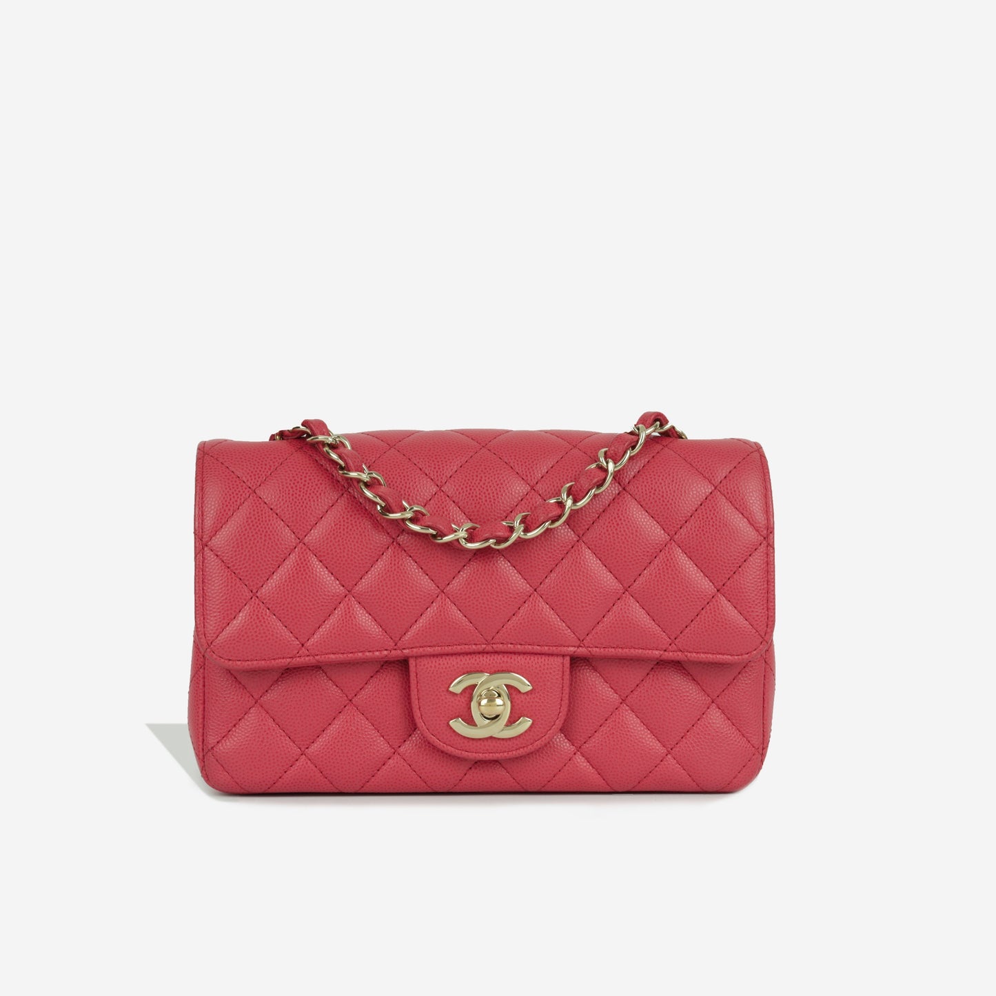 Chanel Classic Flap Lambskin Gold Shoulder Bag Style 45