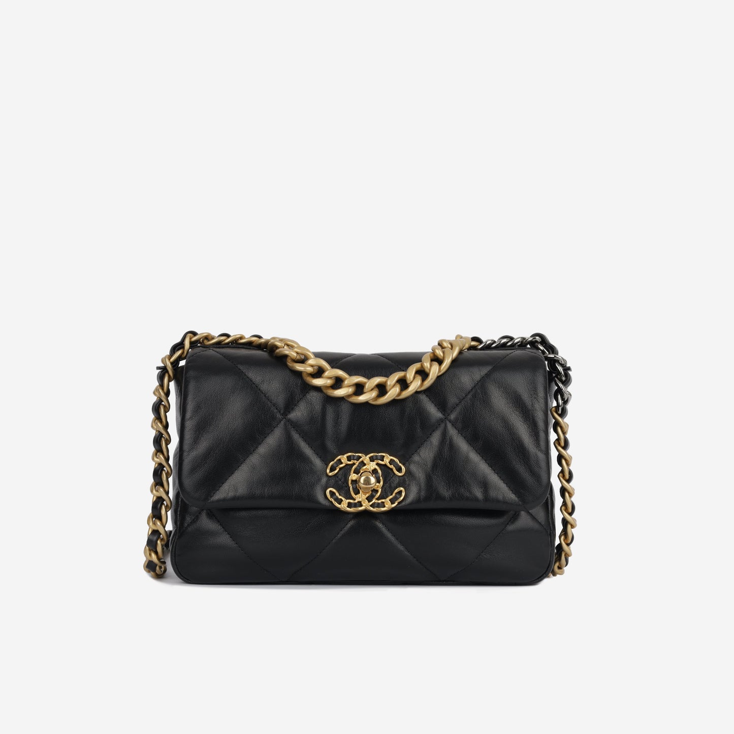 Chanel Chanel 19 Lambskin Black Shoulder Bag Style 13