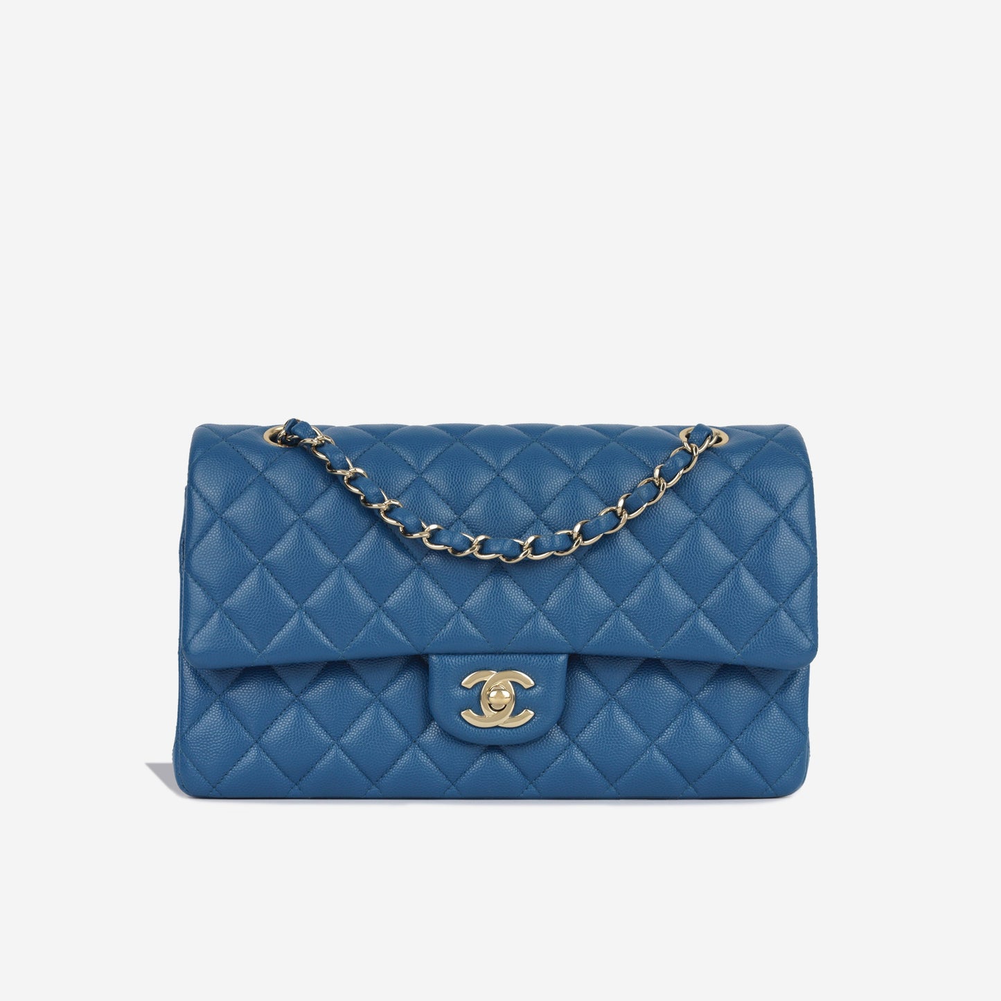 Chanel Classic Flap Caviar Gold Shoulder Bag Style 17