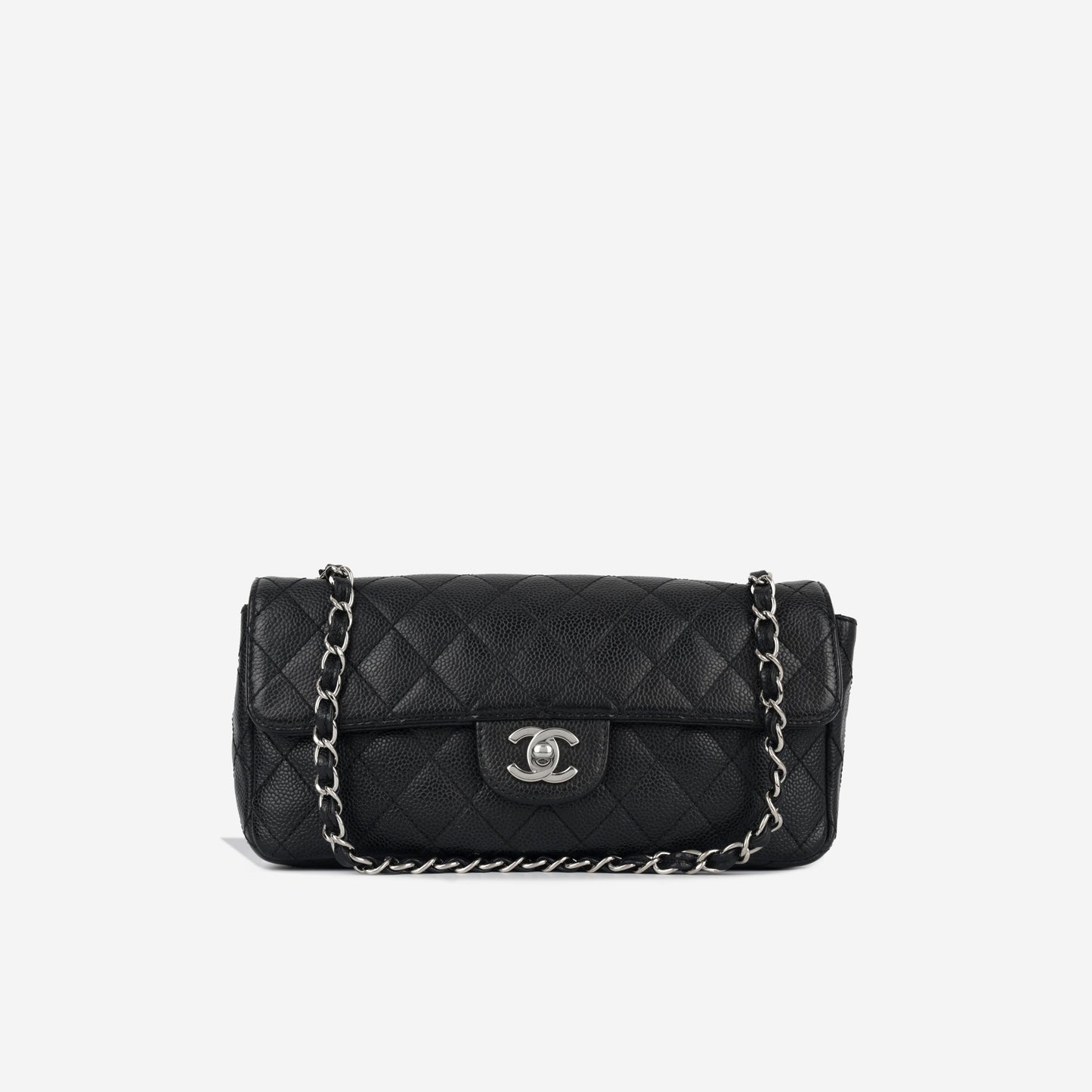 Chanel Classic Flap Lambskin Black Shoulder Bag Style 285