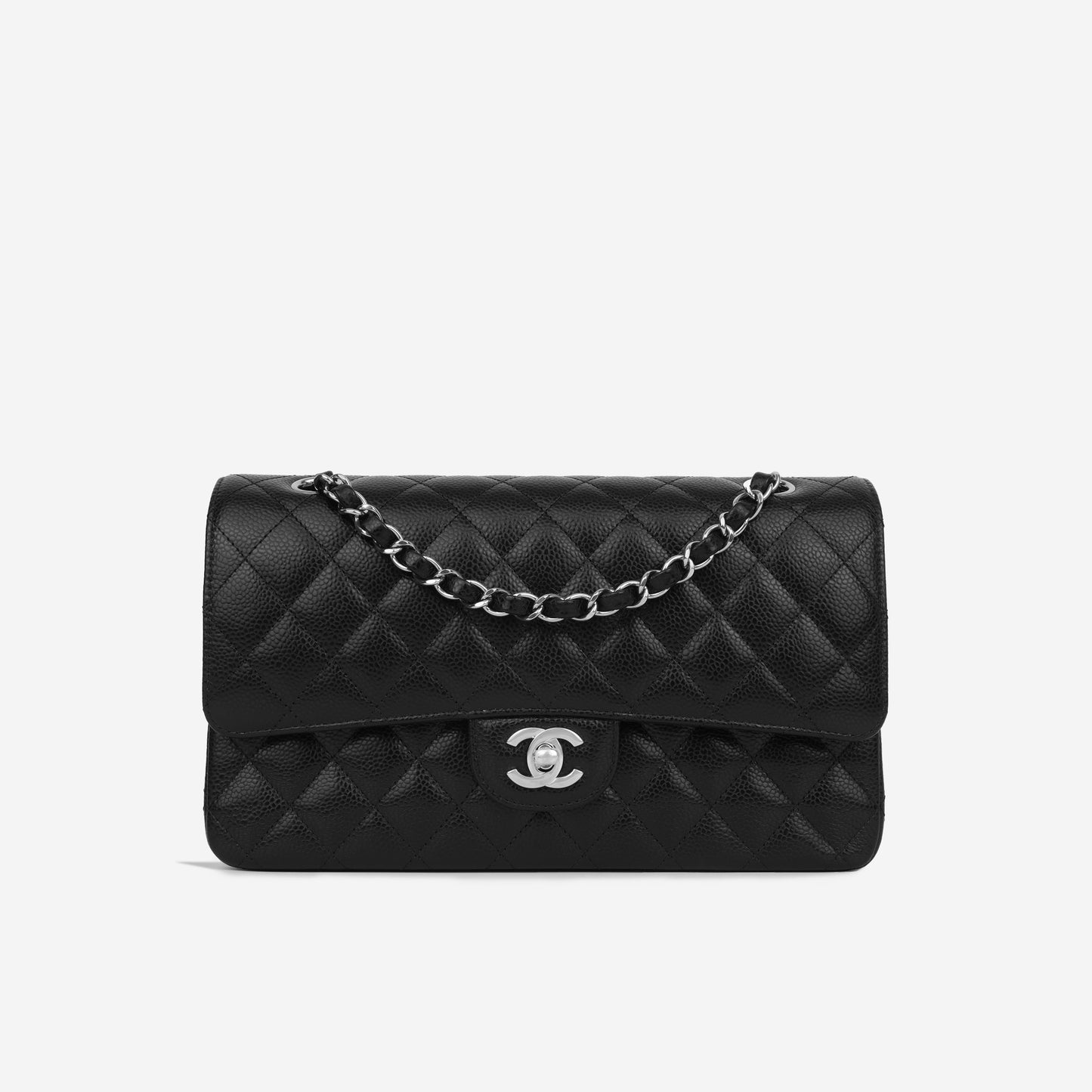 Chanel Classic Flap Lambskin Black Shoulder Bag Style 65