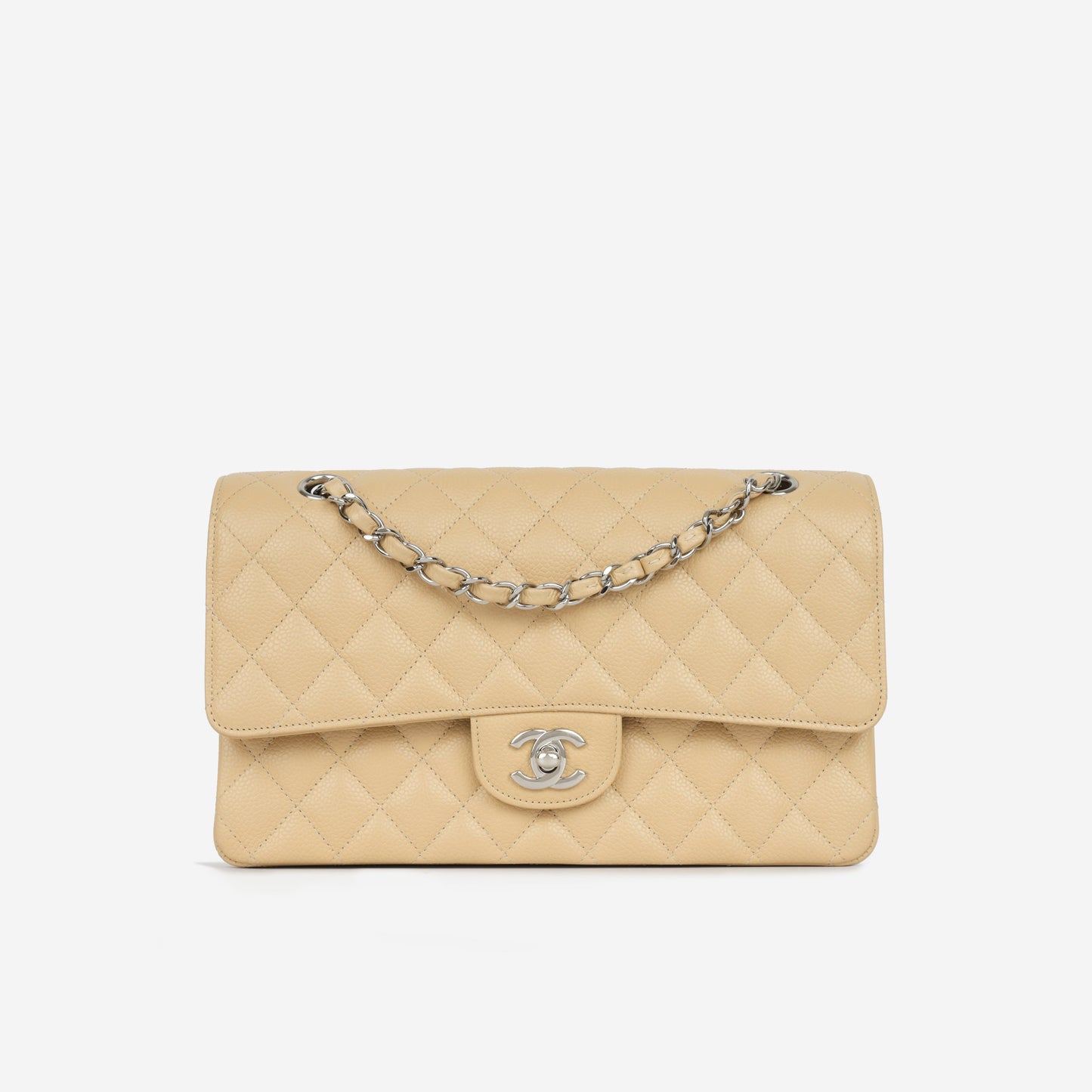 Chanel Classic Flap Lambskin Black Shoulder Bag Style 62