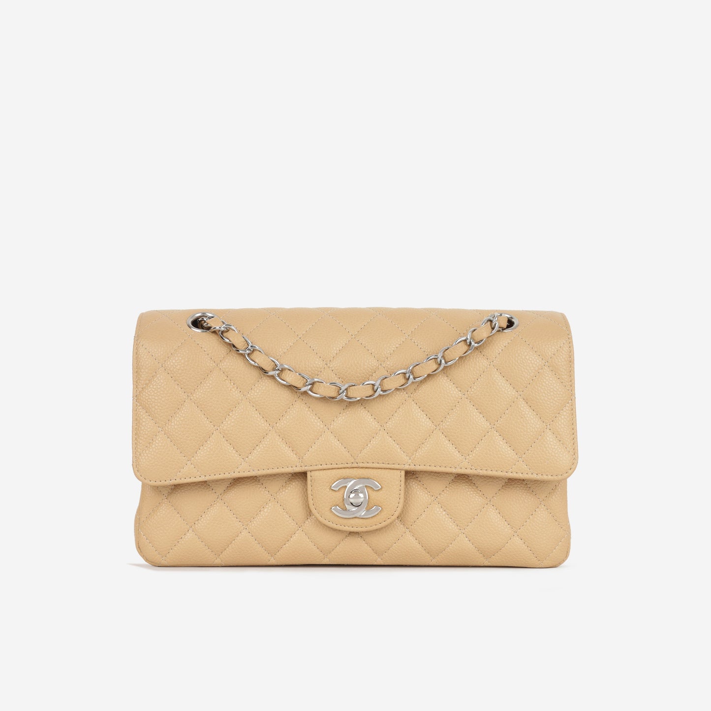 Chanel Classic Flap Lambskin Black Shoulder Bag Style 322