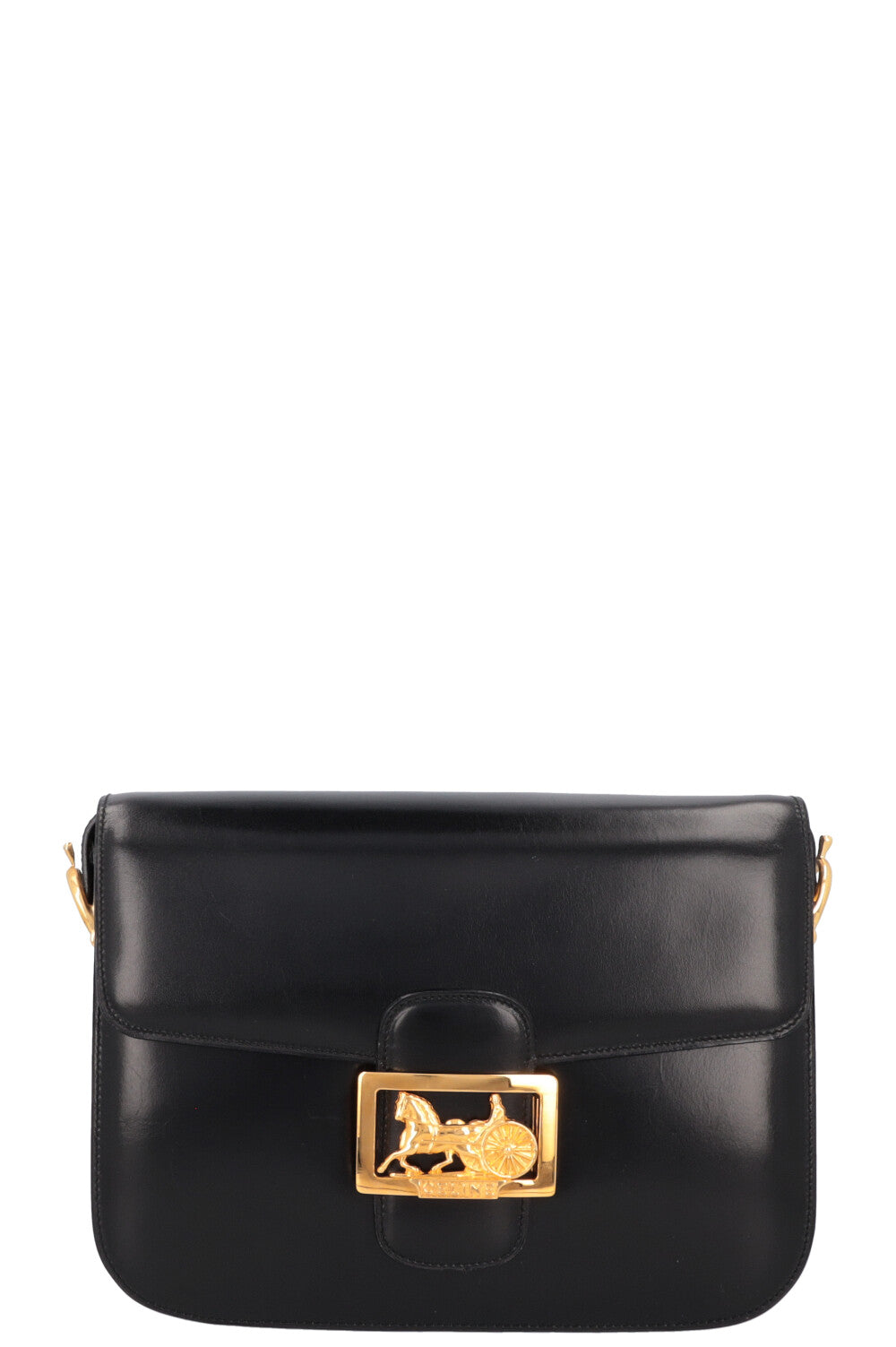 CELINE Horse Carriage Crossbody Bag Black Box